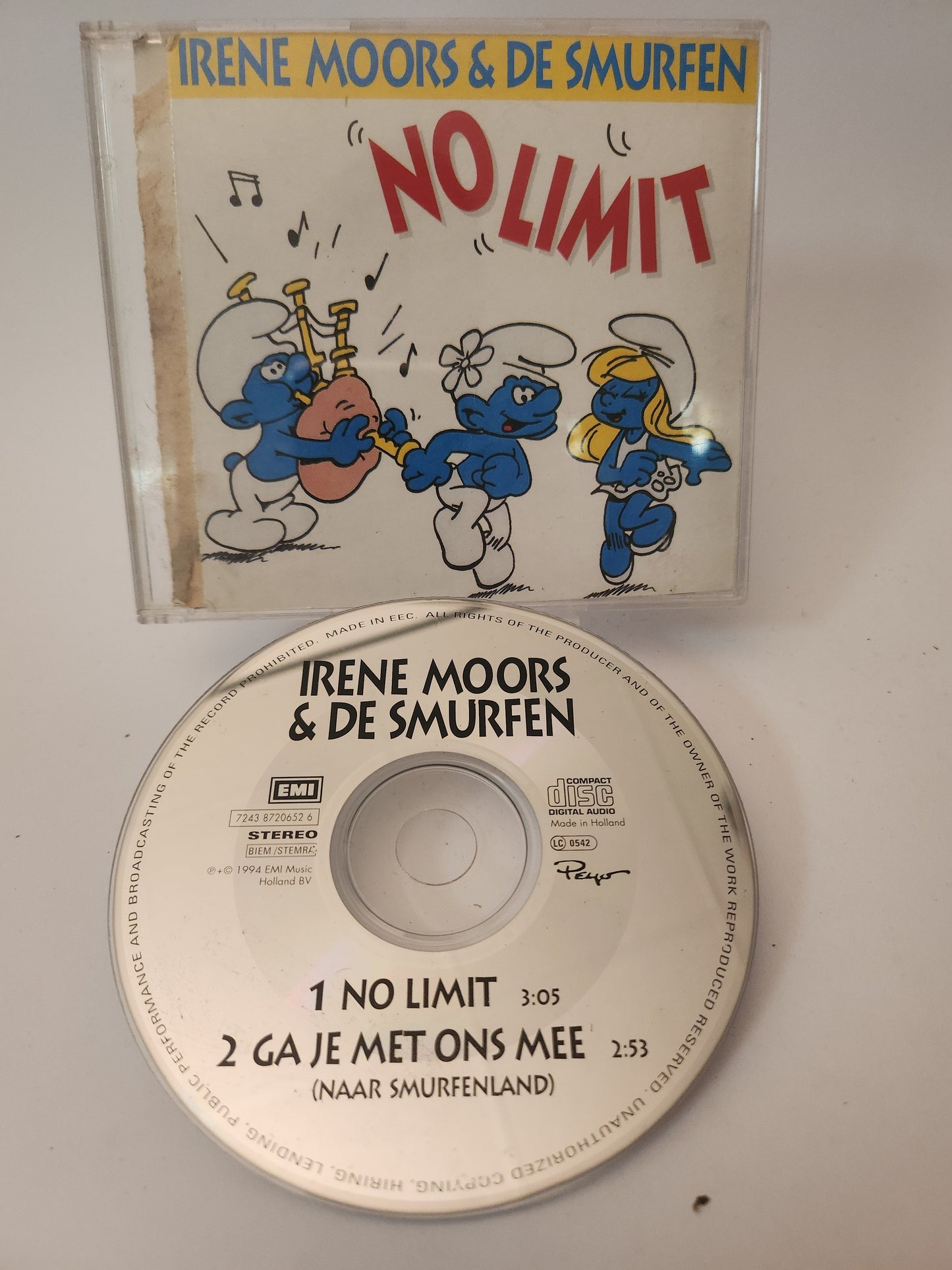 Irene Moors & de Smurfen: No Limit CD Single - CD Single