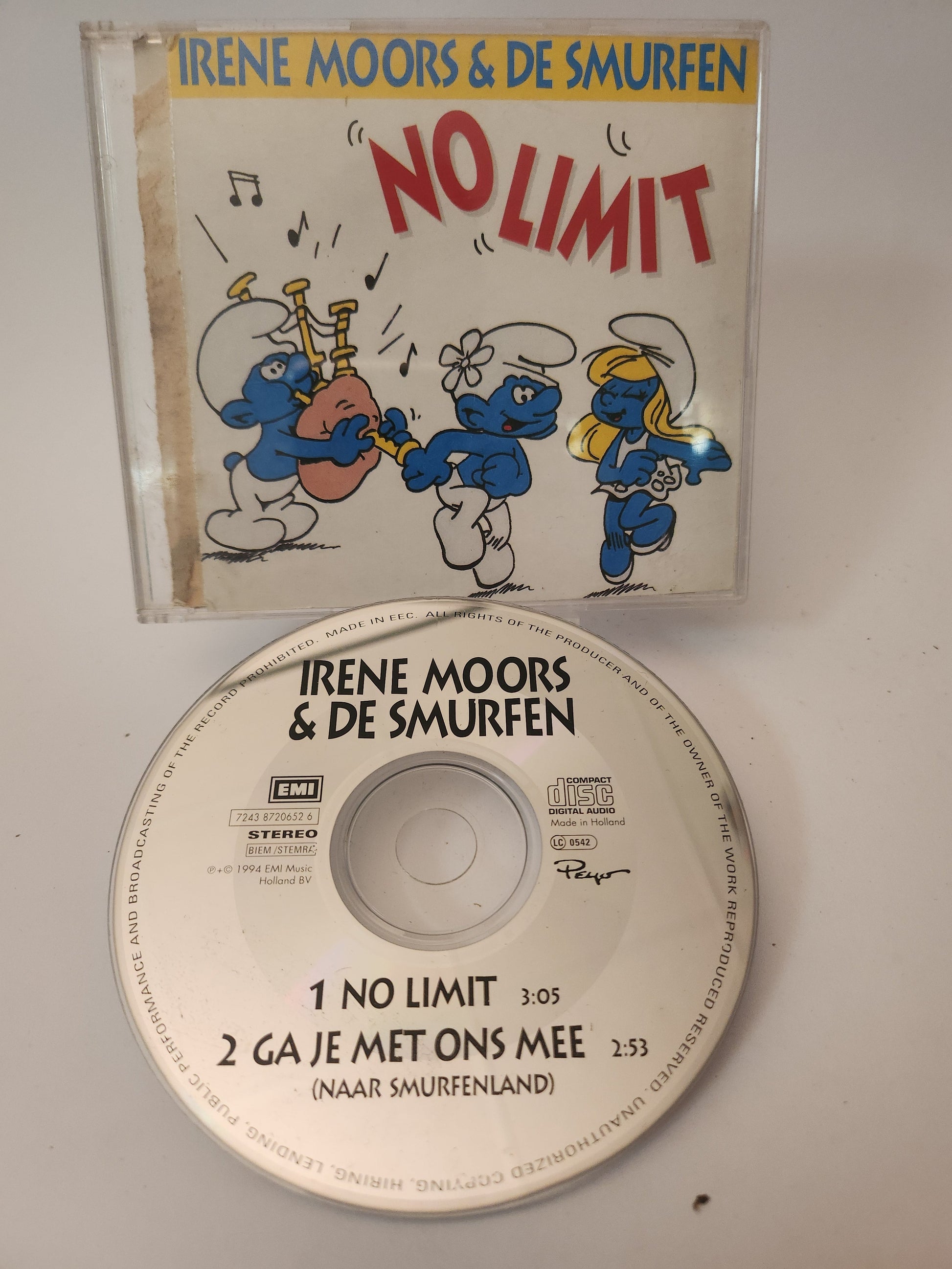 Irene Moors & de Smurfen: No Limit CD Single - CD Single