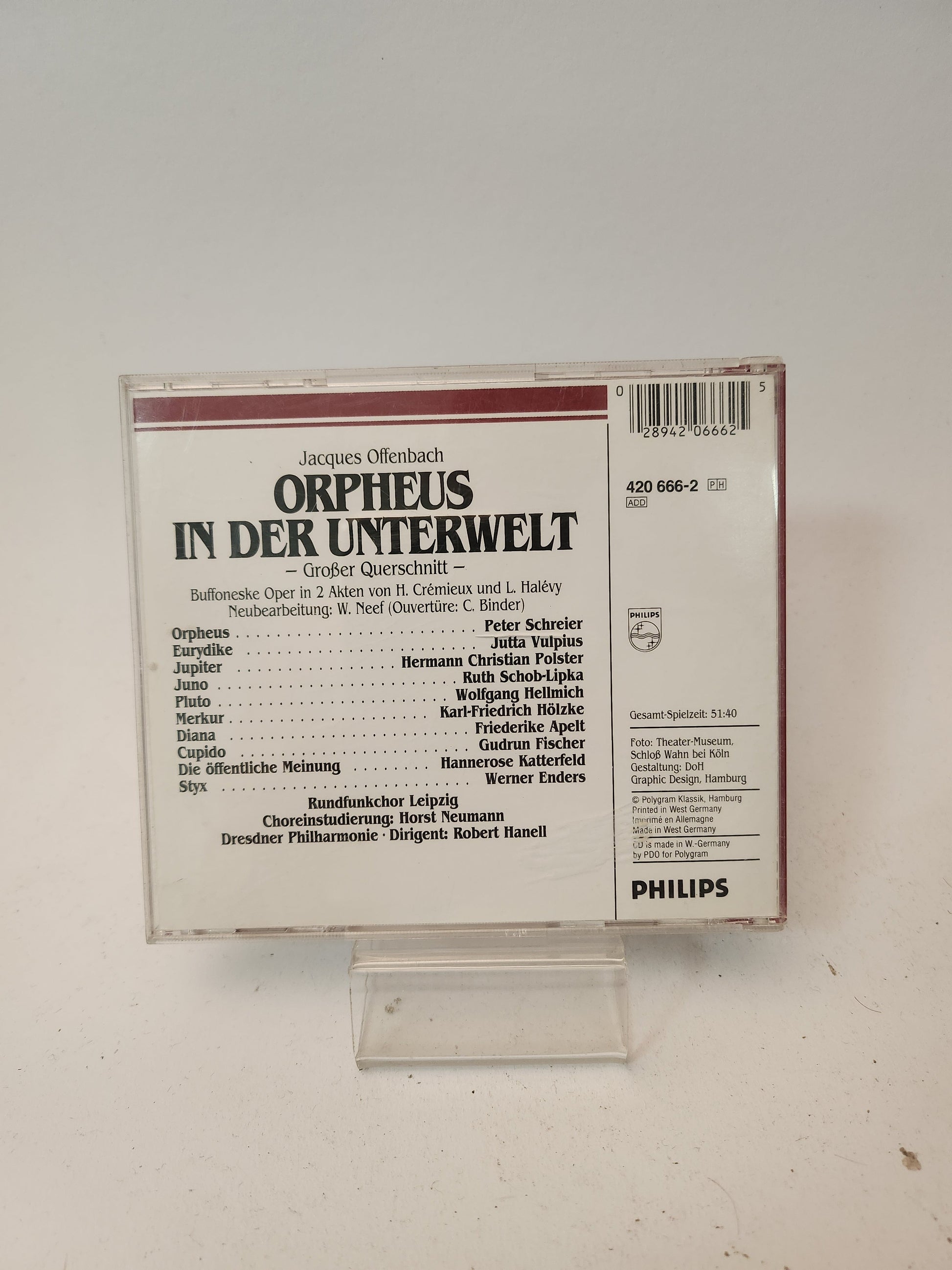 Jacques Offenbach: Orpheus in der Unterwelt CD - Cd