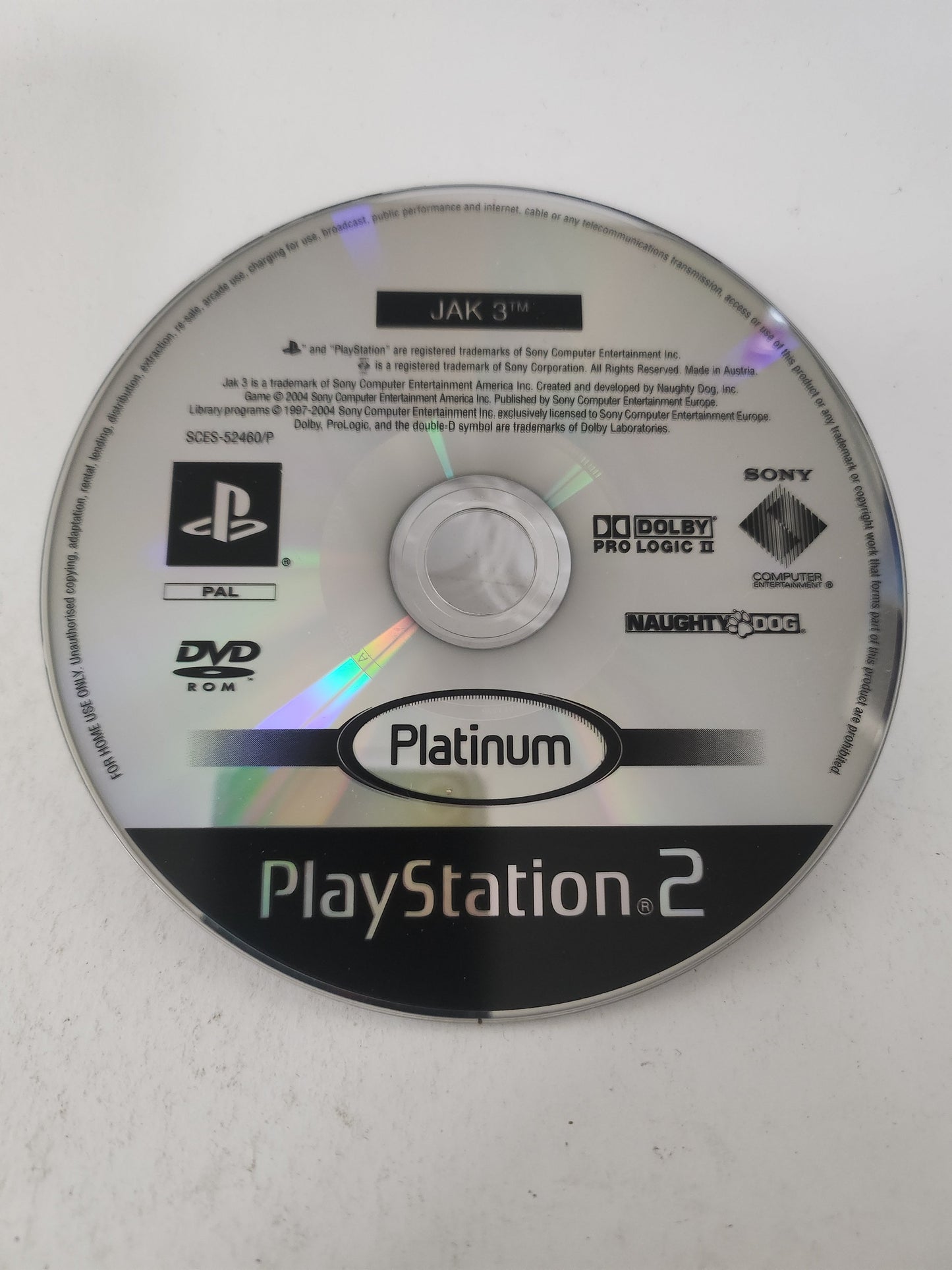 Jak 3 Platinum (Disc Only) PlayStation 2 - Playstation 2 Games