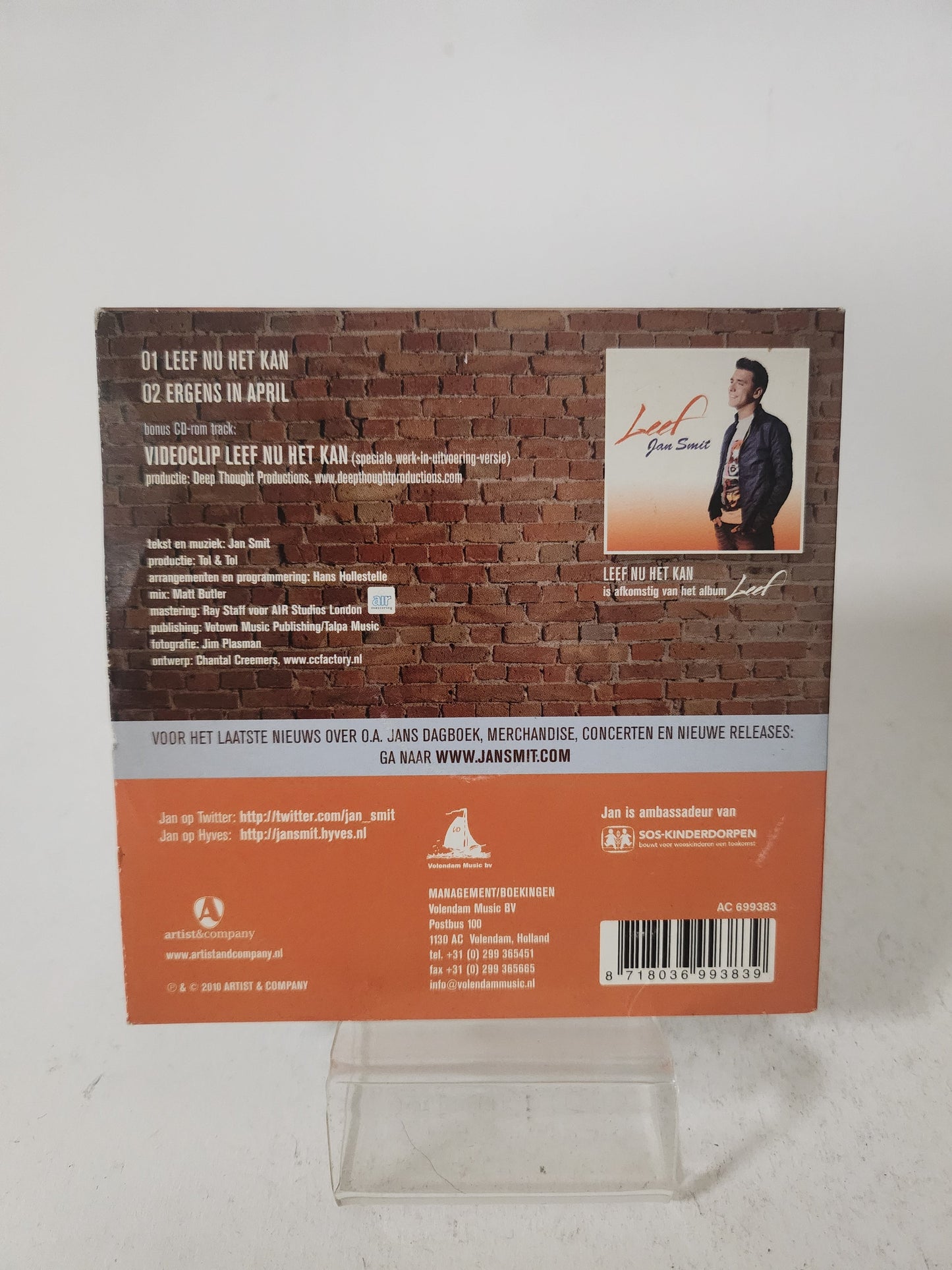 Jan Smit: Leef nu het Kan CD Single - CD Single