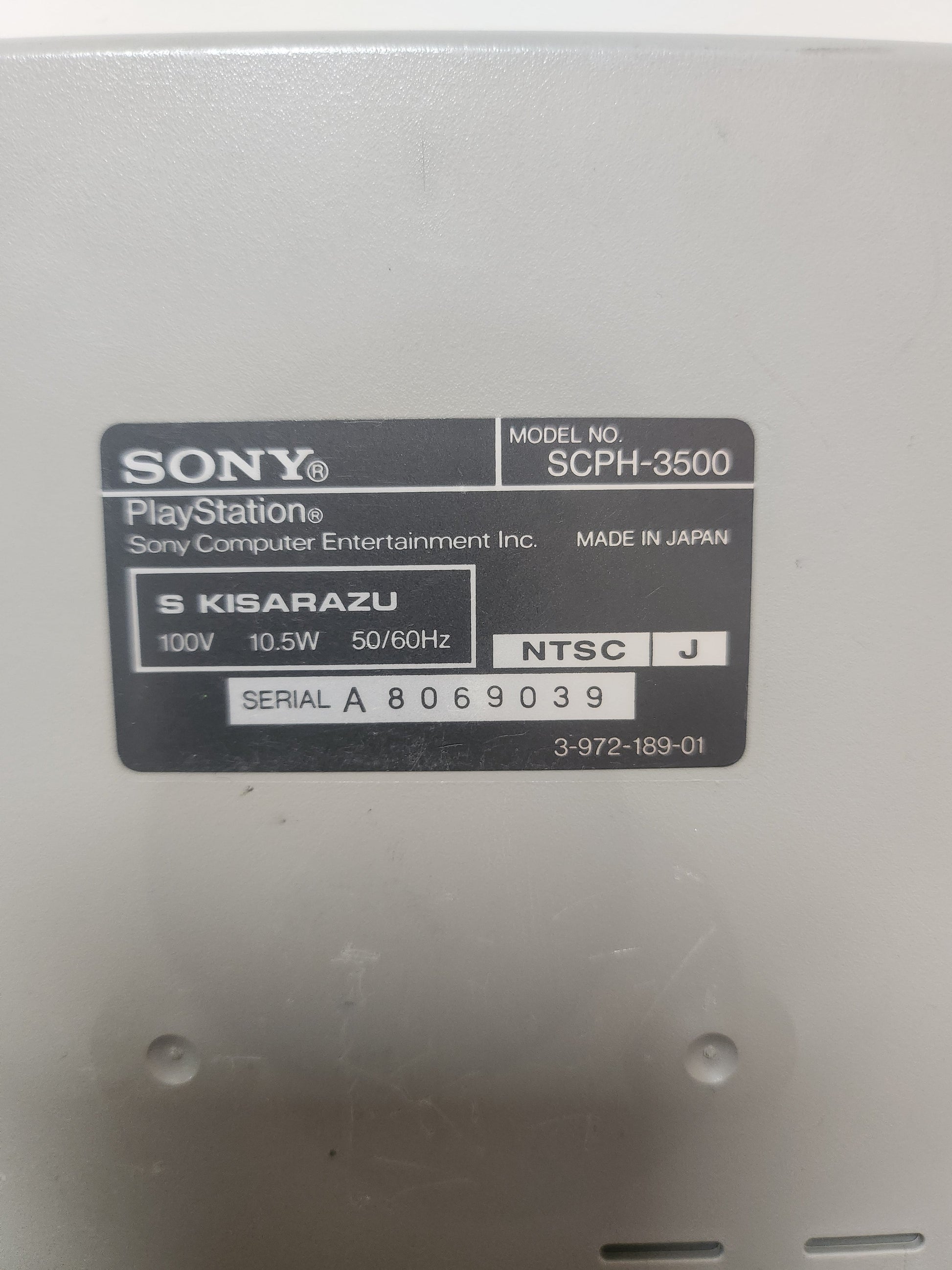 Japanse PlayStation 1 SCPH-3500 Console Only - Playstation 1 Consoles
