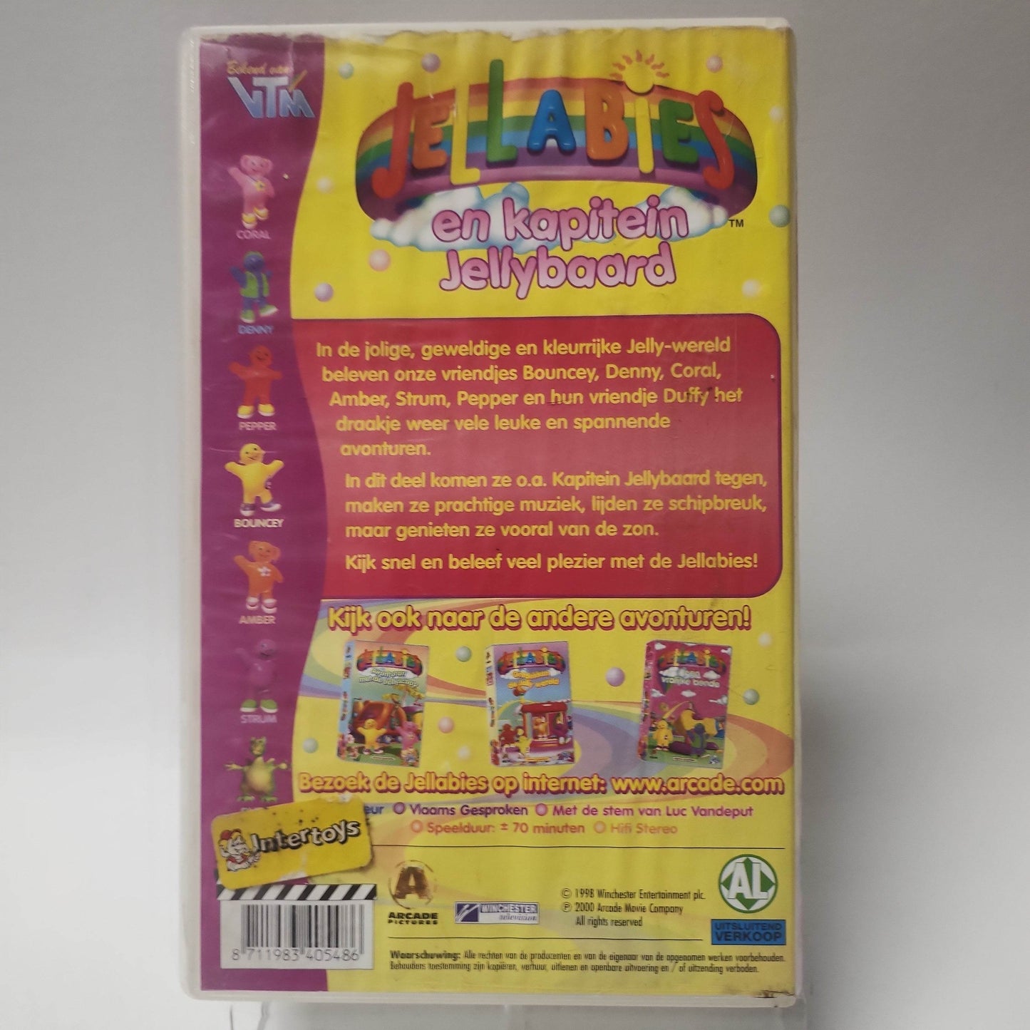 Jellabies en Kapitein Jellybaard VHS - Feniks Gameshop