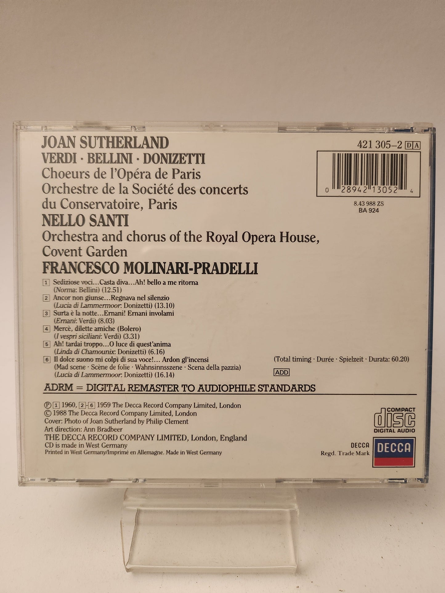 Joan Sutherland: Verdi/ Bellini/ Donizetti CD - Cd