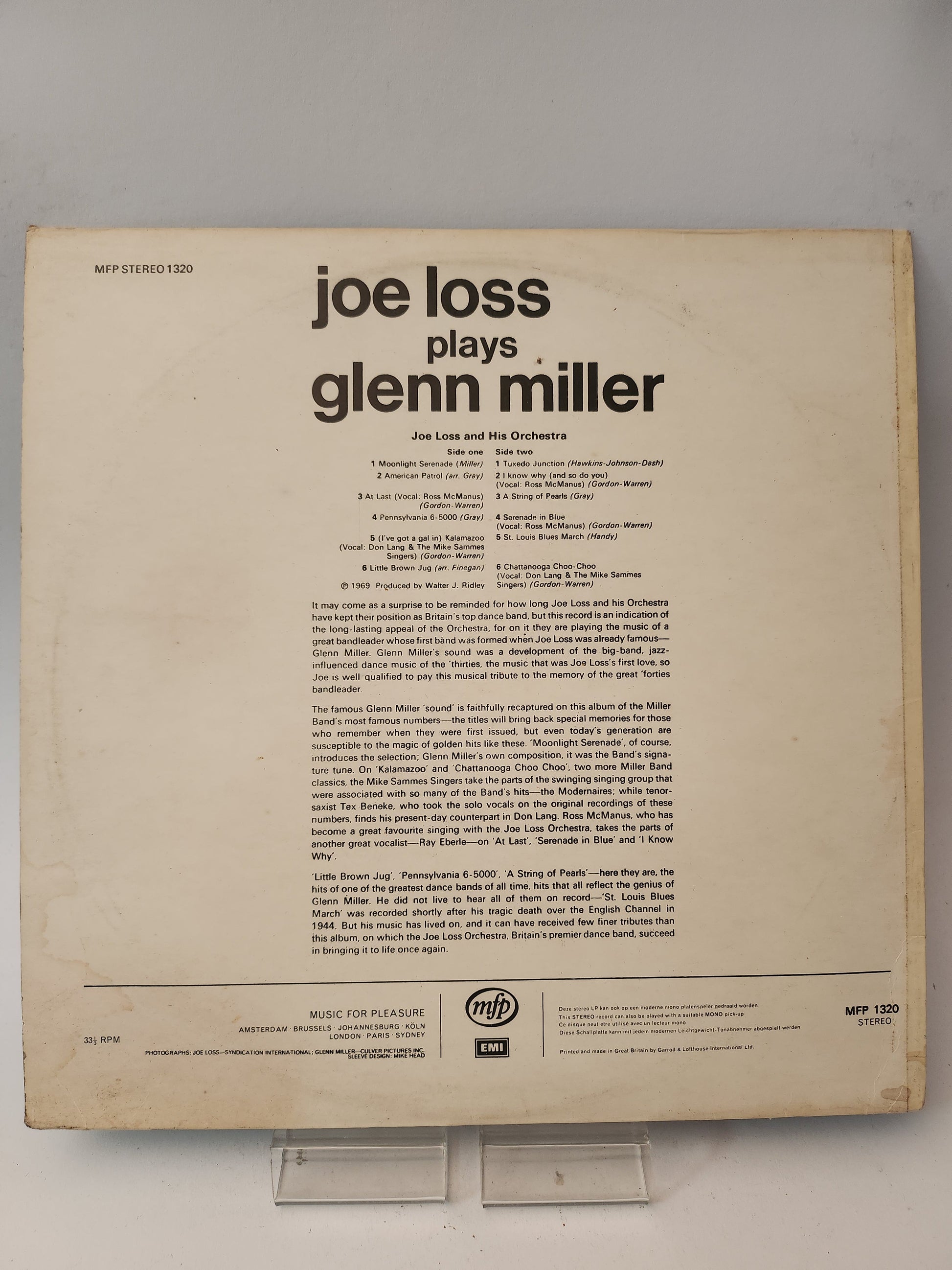 Joe Loss plays Glenn Miller LP Vinyl - Lp Vinyl