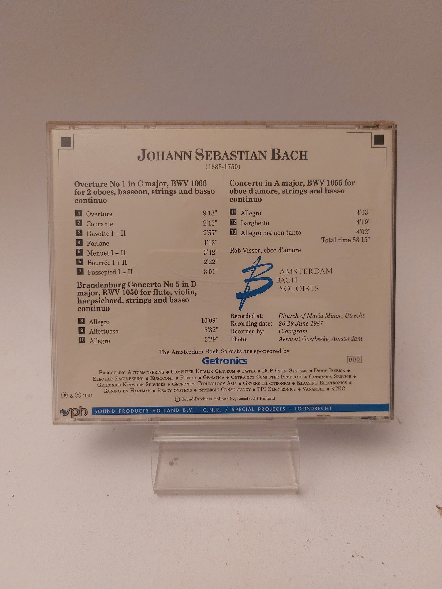 Johann Sebastian Bach: Sponsored by Gertronics CD - Cd