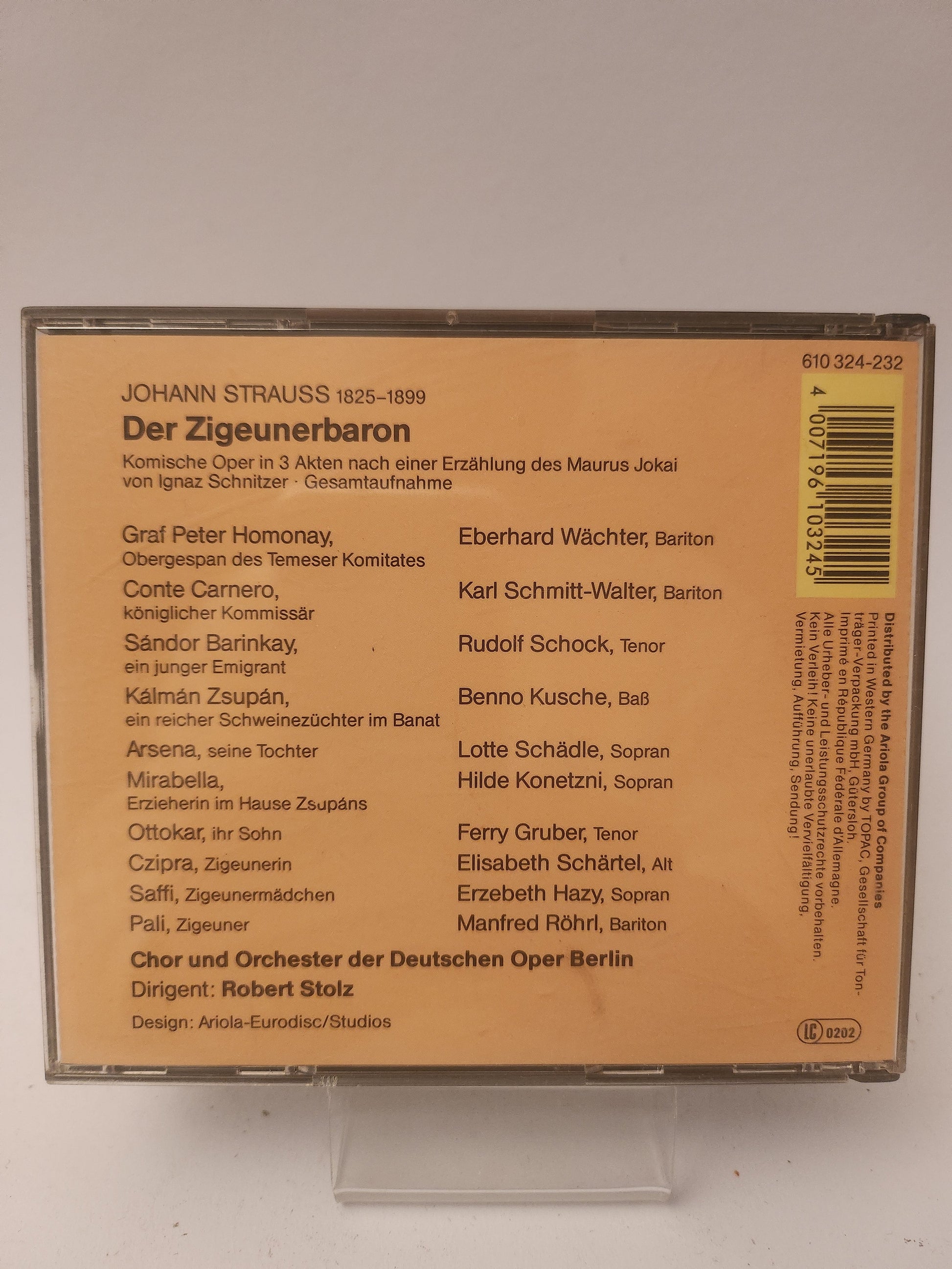 Johann Strauss: Der Zigeunerbaron CD - Cd
