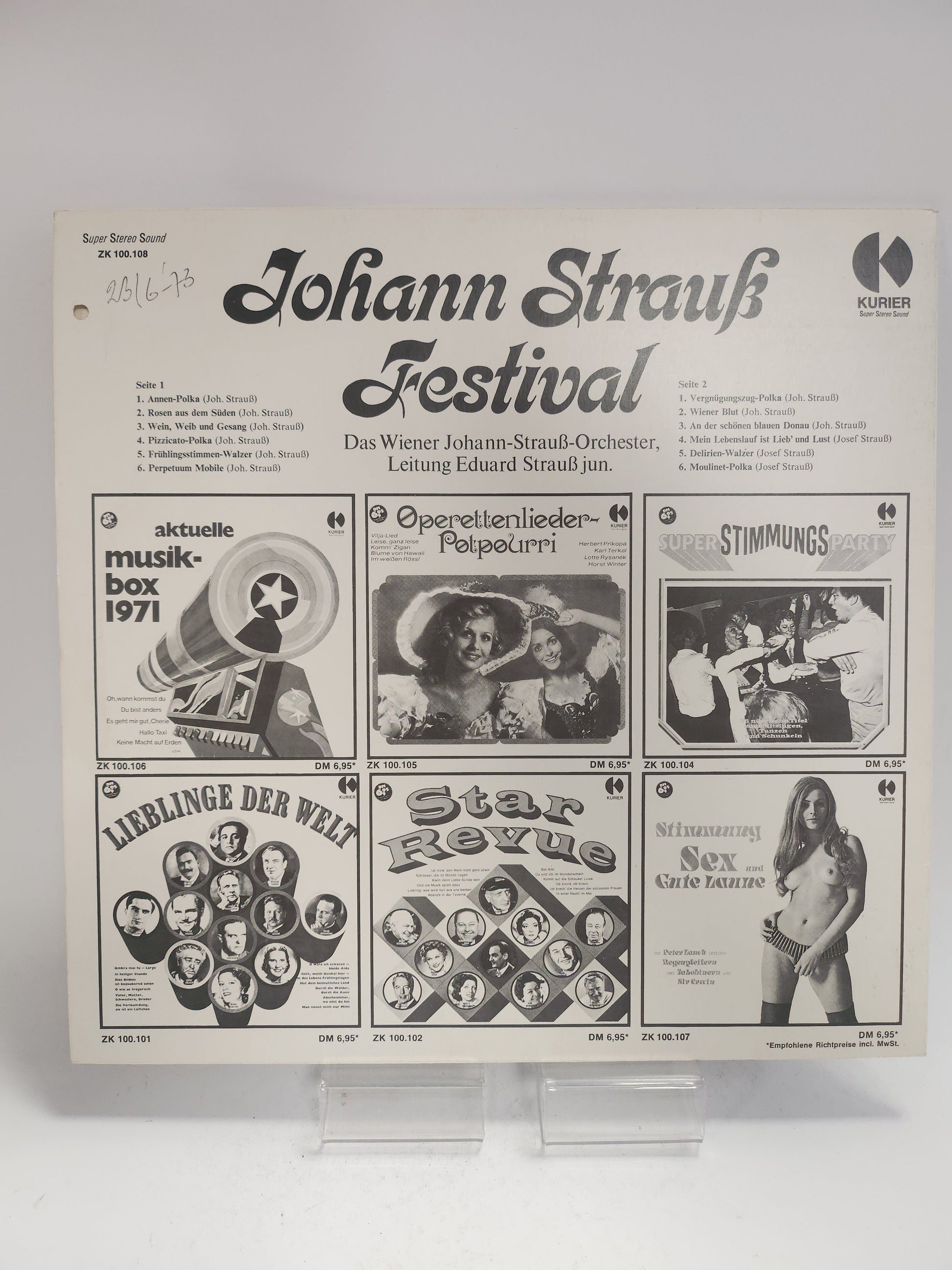 Johann Strauß Festival LP Vinyl - Lp Vinyl