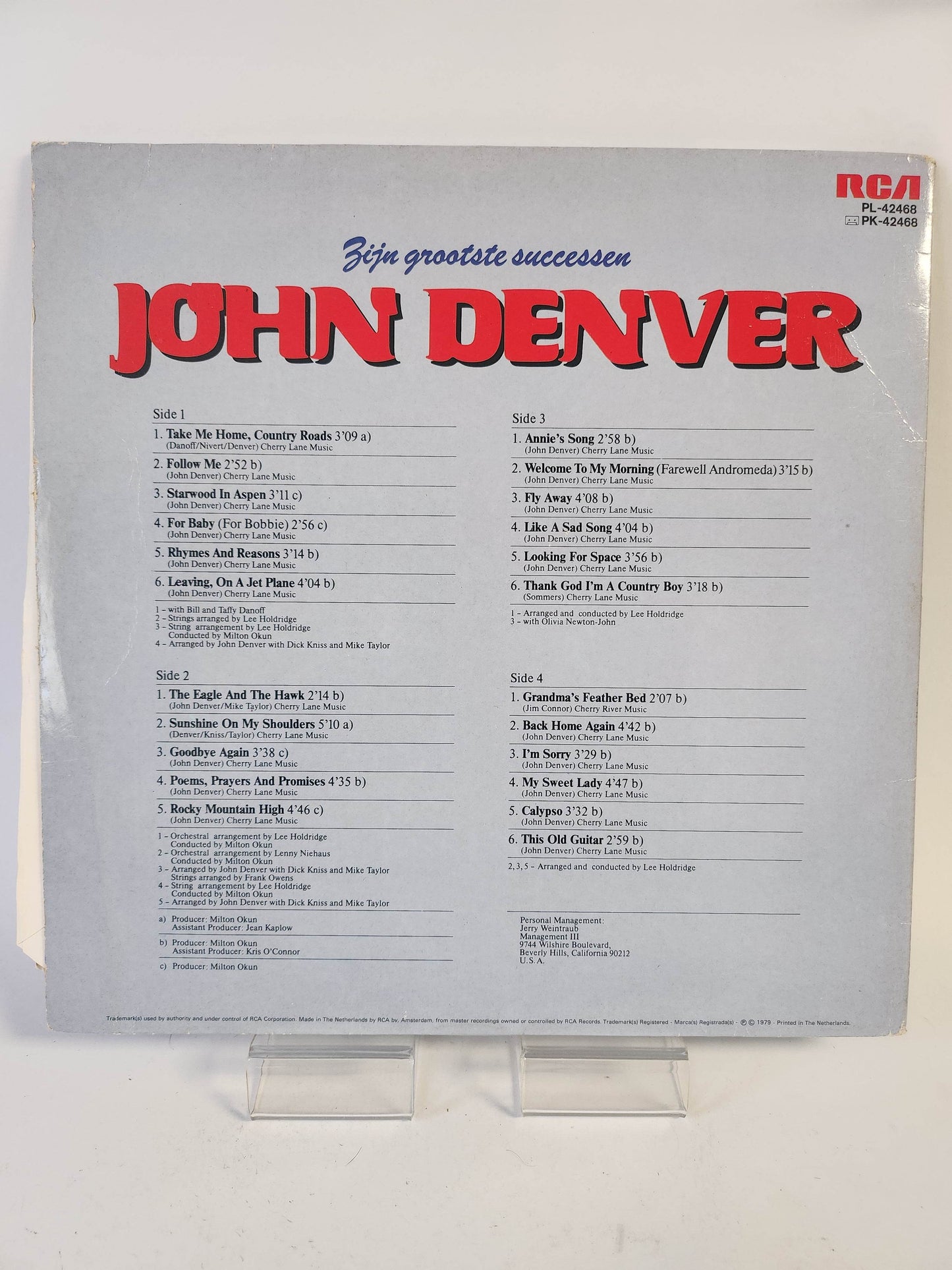 John Denver: Zijn Grootste Successen 2LP Vinyl - Feniks Gameshop