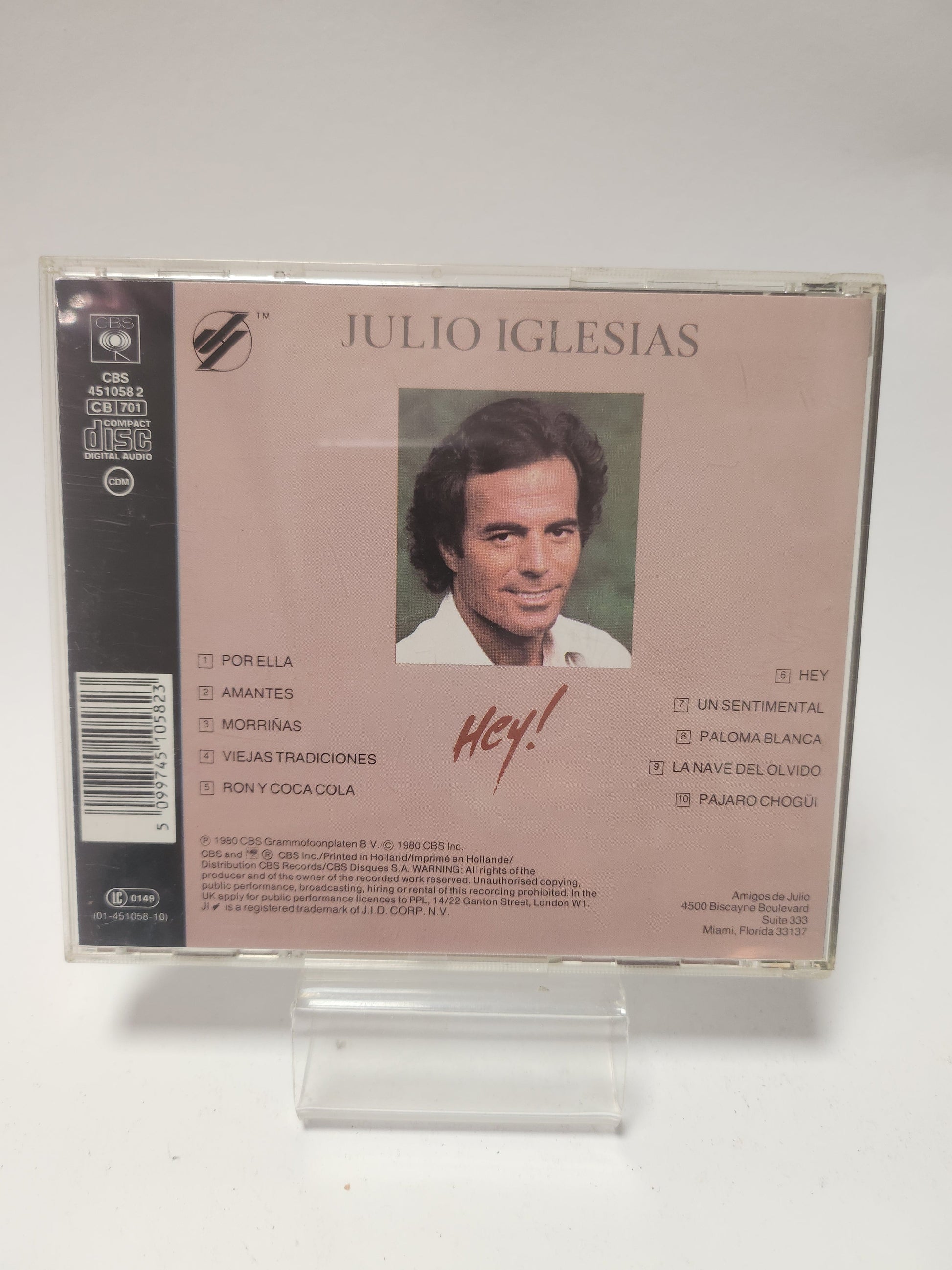 Julio Iglesias: Hey! CD - Cd