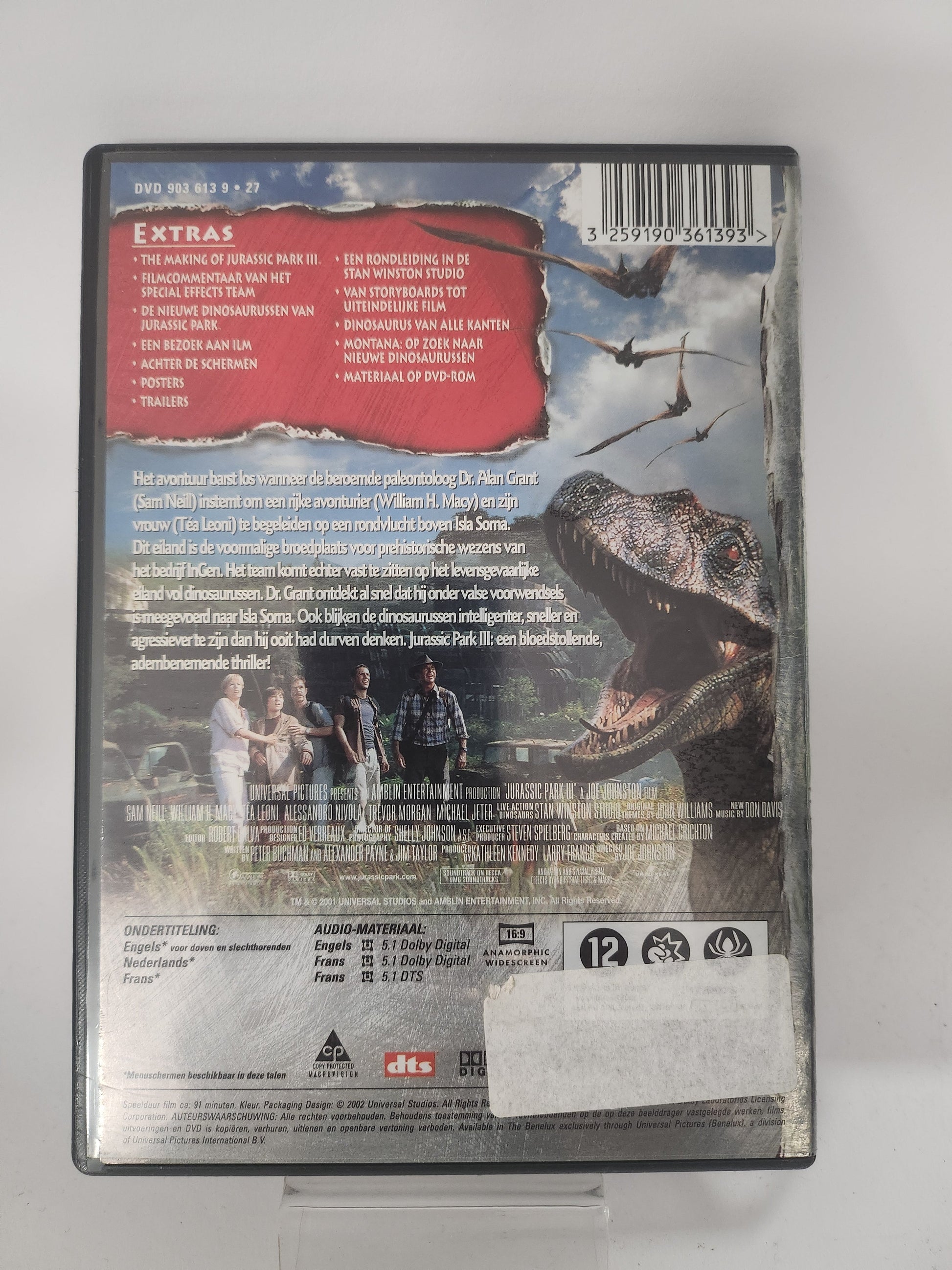 Jurassic Park III Dvd - Dvd Volwassenen