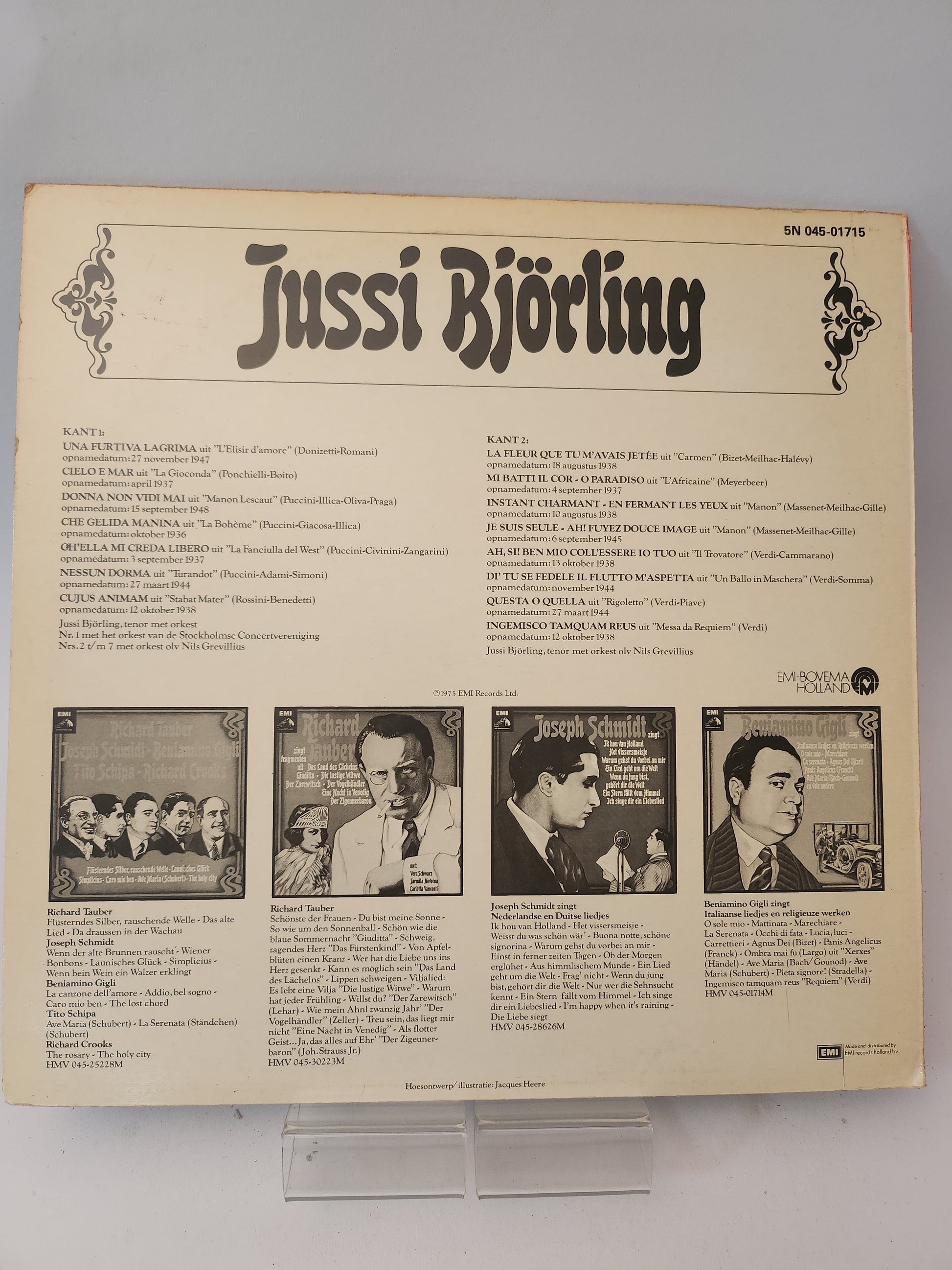 Jussi Björling zingt Aria’s van.... LP Vinyl - Lp Vinyl