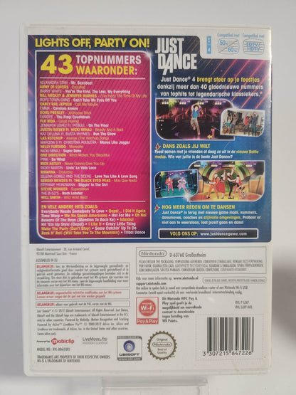 Just Dance 4 (No Book) Wii - Feniks Gameshop