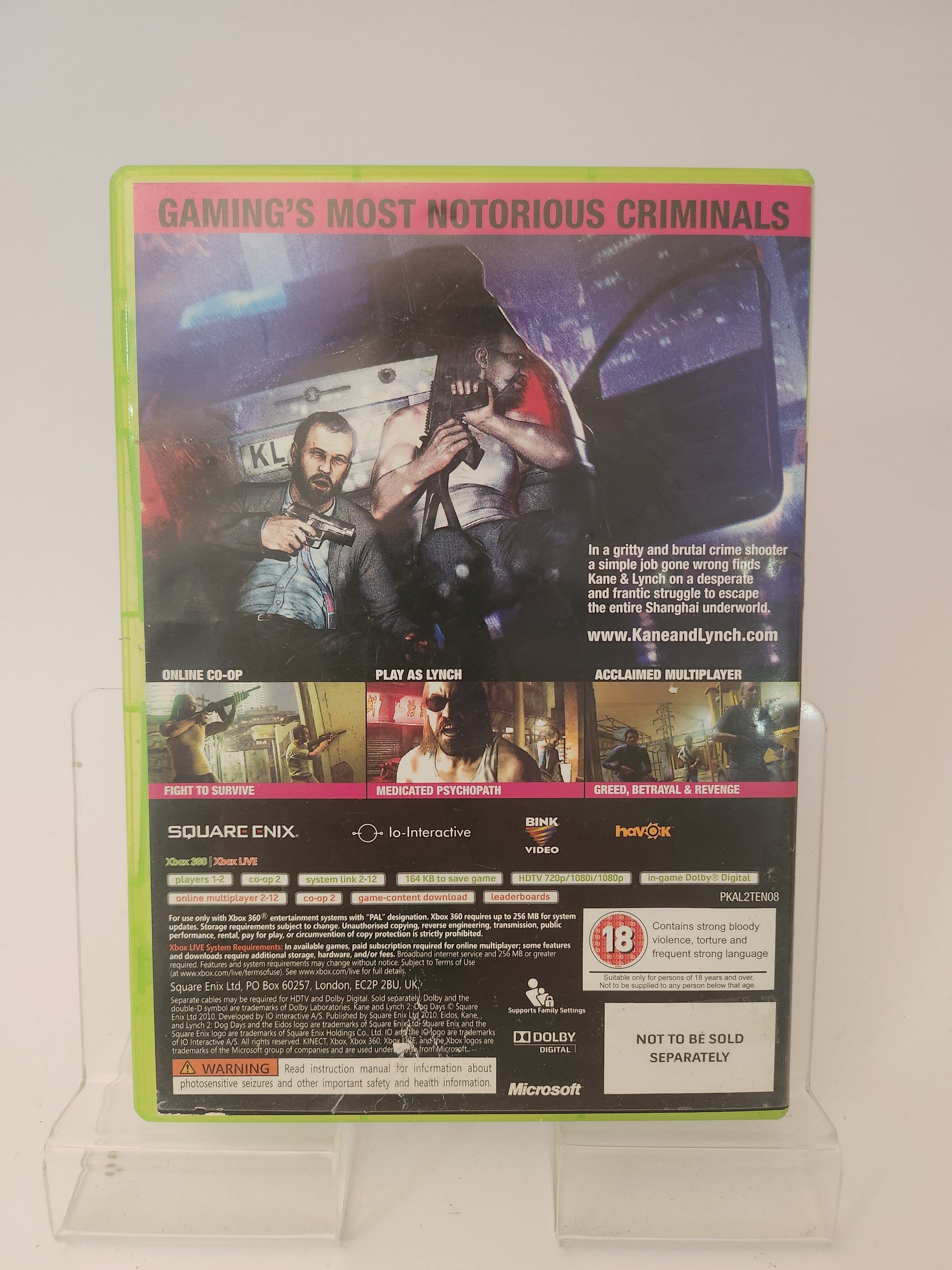 Kane & Lynch Dog Days 2 Limited Edition Xbox 360 - Xbox 360 Games