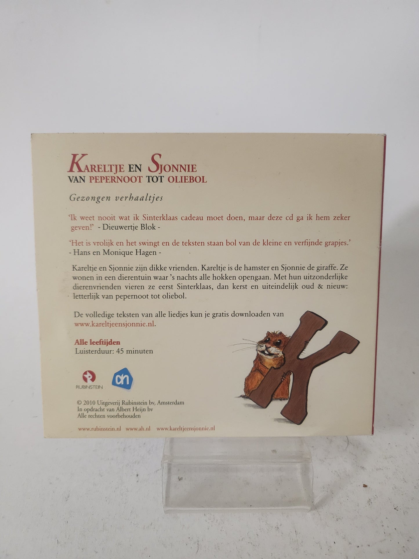 Kareltje en Sjonnie: van Pepernoot tot Oliebol CD Single - CD Single