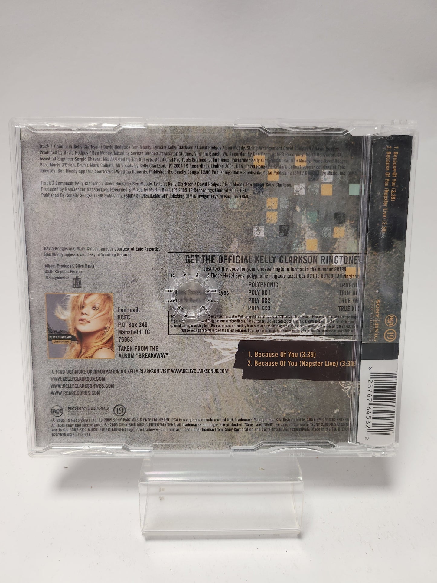 Kelly Clarkson: Because of You CD Single - CD Single
