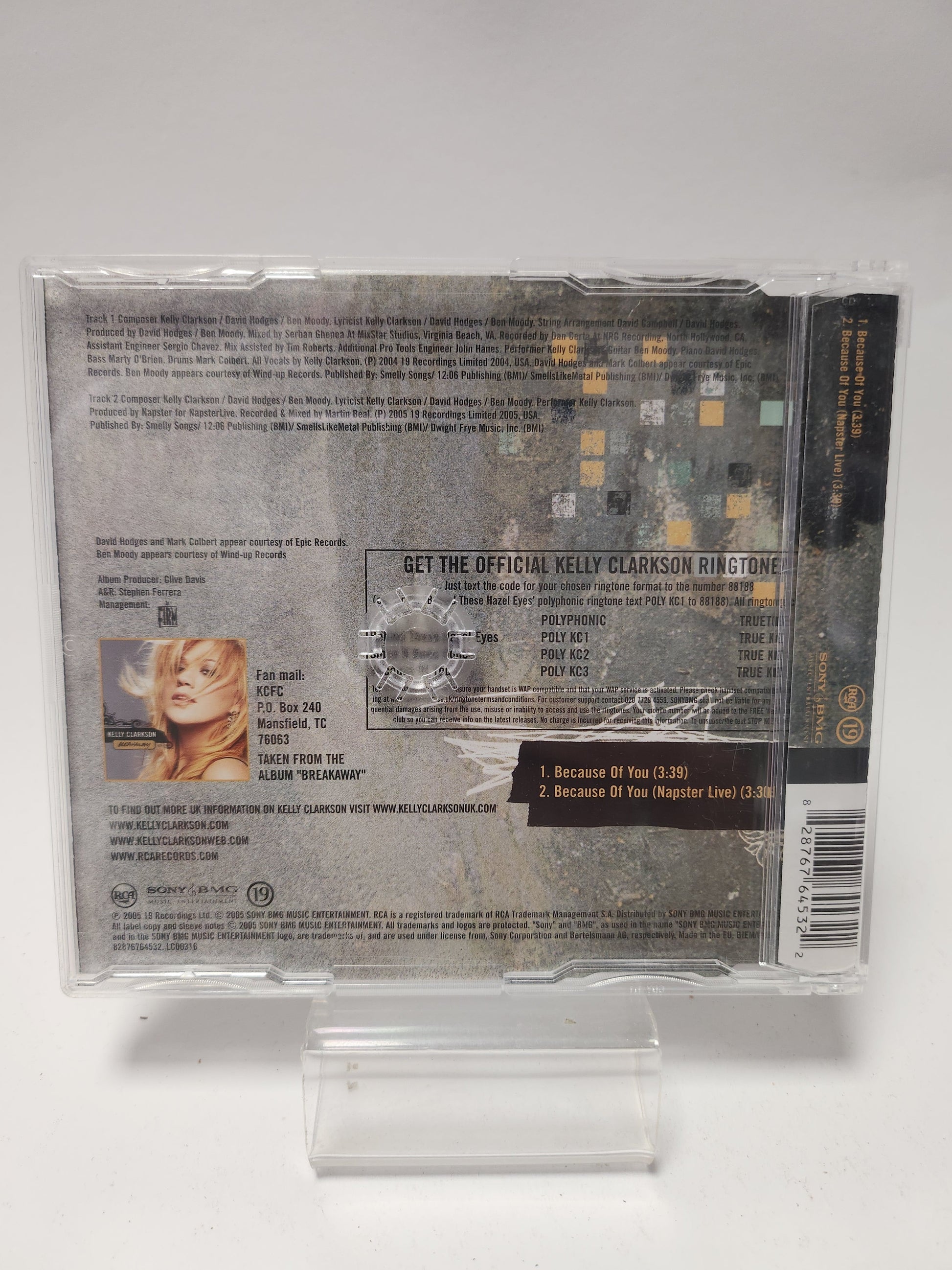 Kelly Clarkson: Because of You CD Single - CD Single