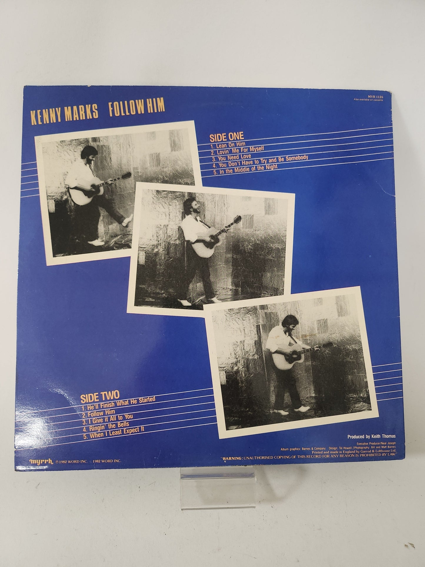 Kenny Marks: Follow Him LP Vinyl - Lp Vinyl