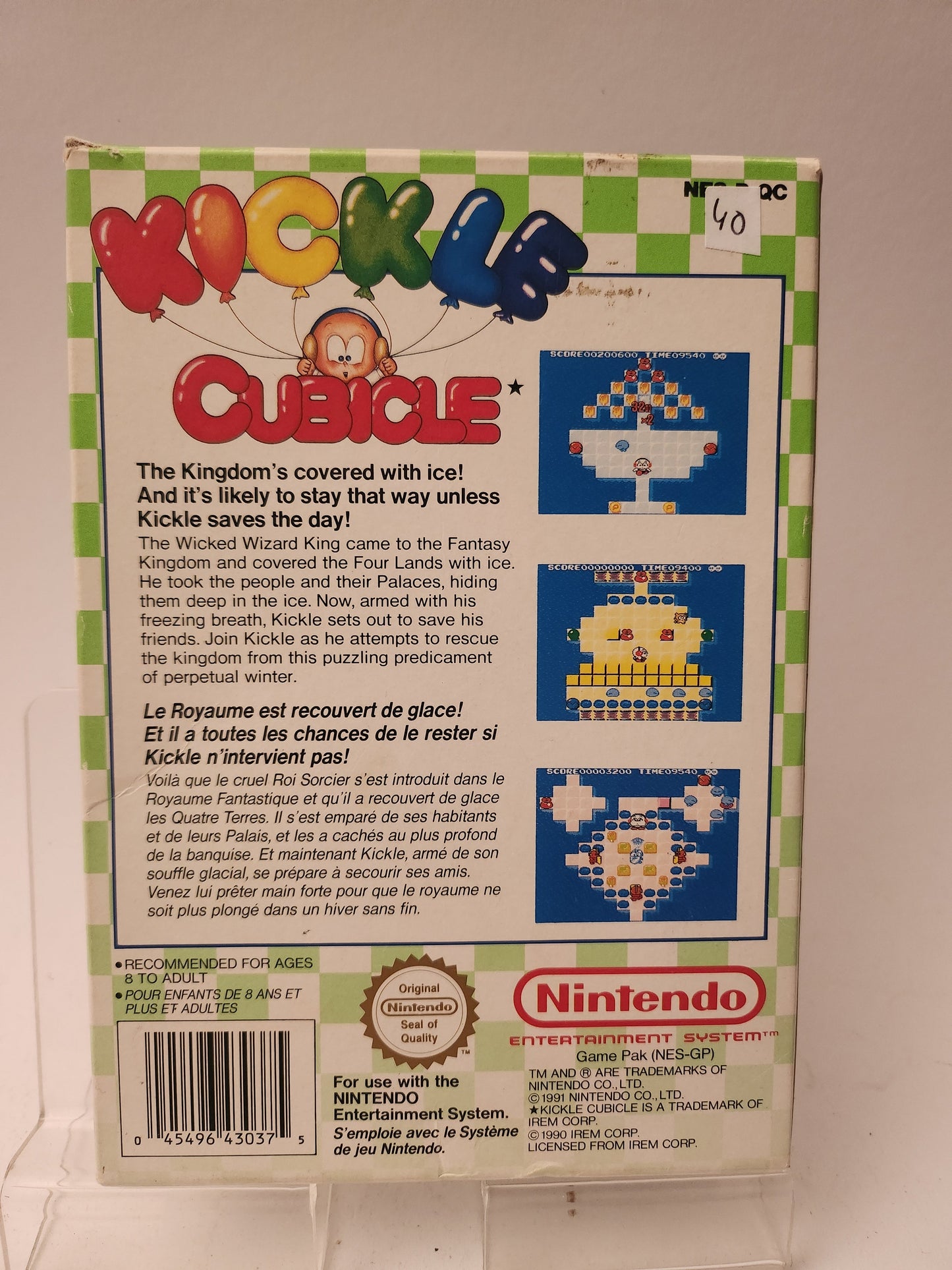 Kickle Cubicle Boxed NES - Nintendo NES Games