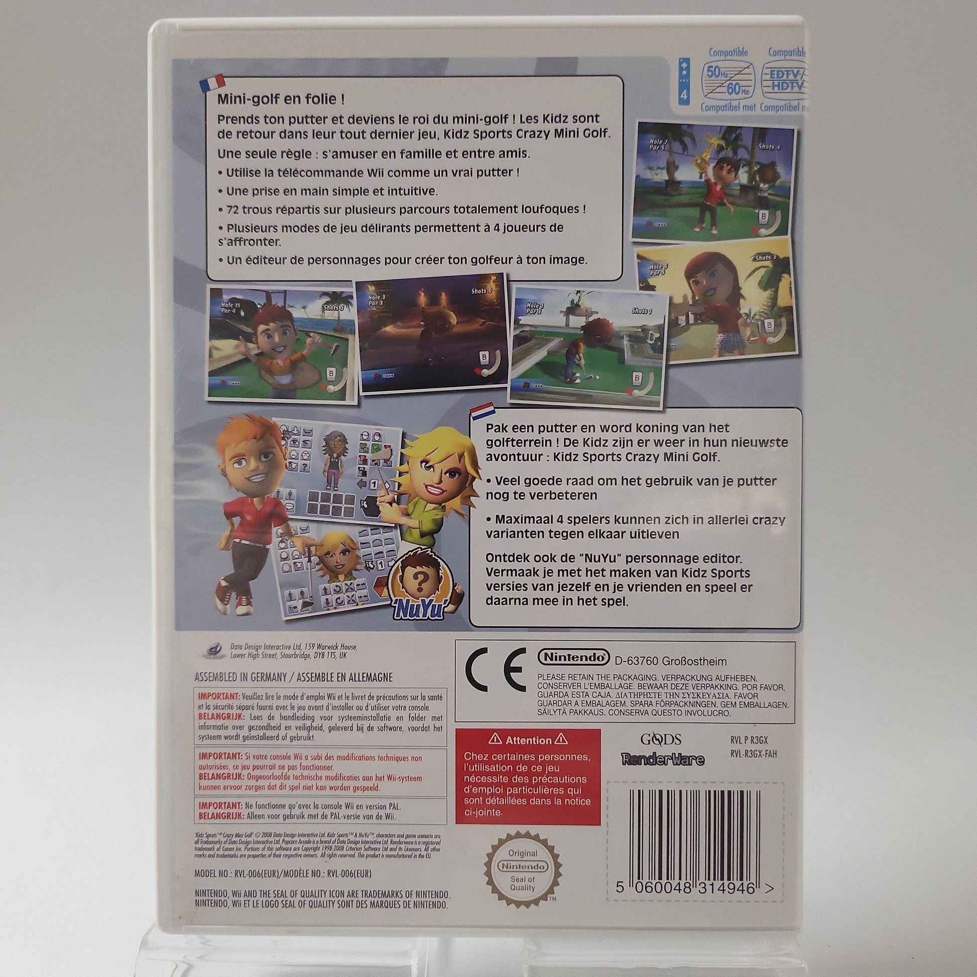 Kidz Sports Crazy Mini Golf Nintendo Wii - Feniks Gameshop