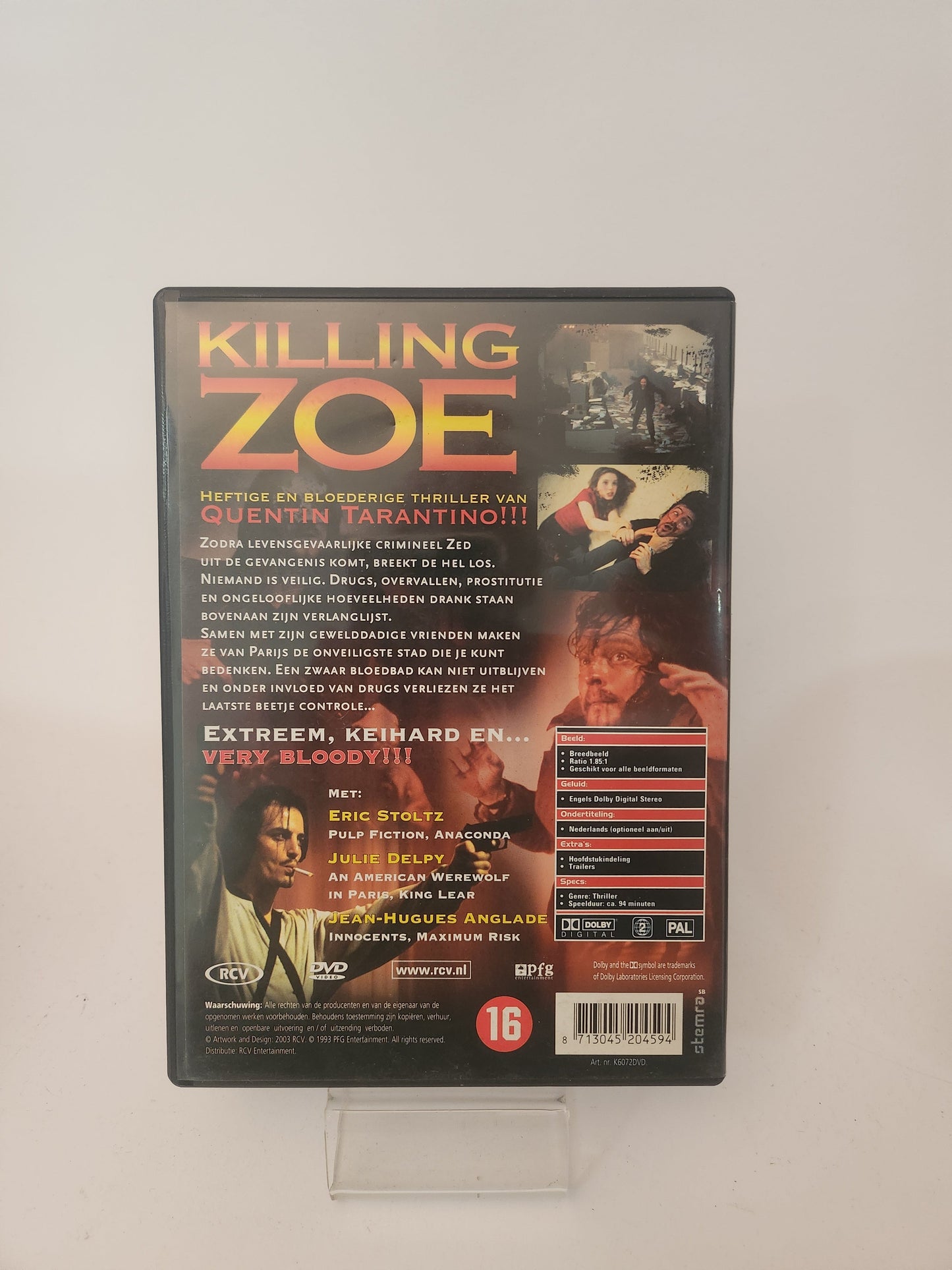 Killing Zoe DVD - Dvd Volwassenen