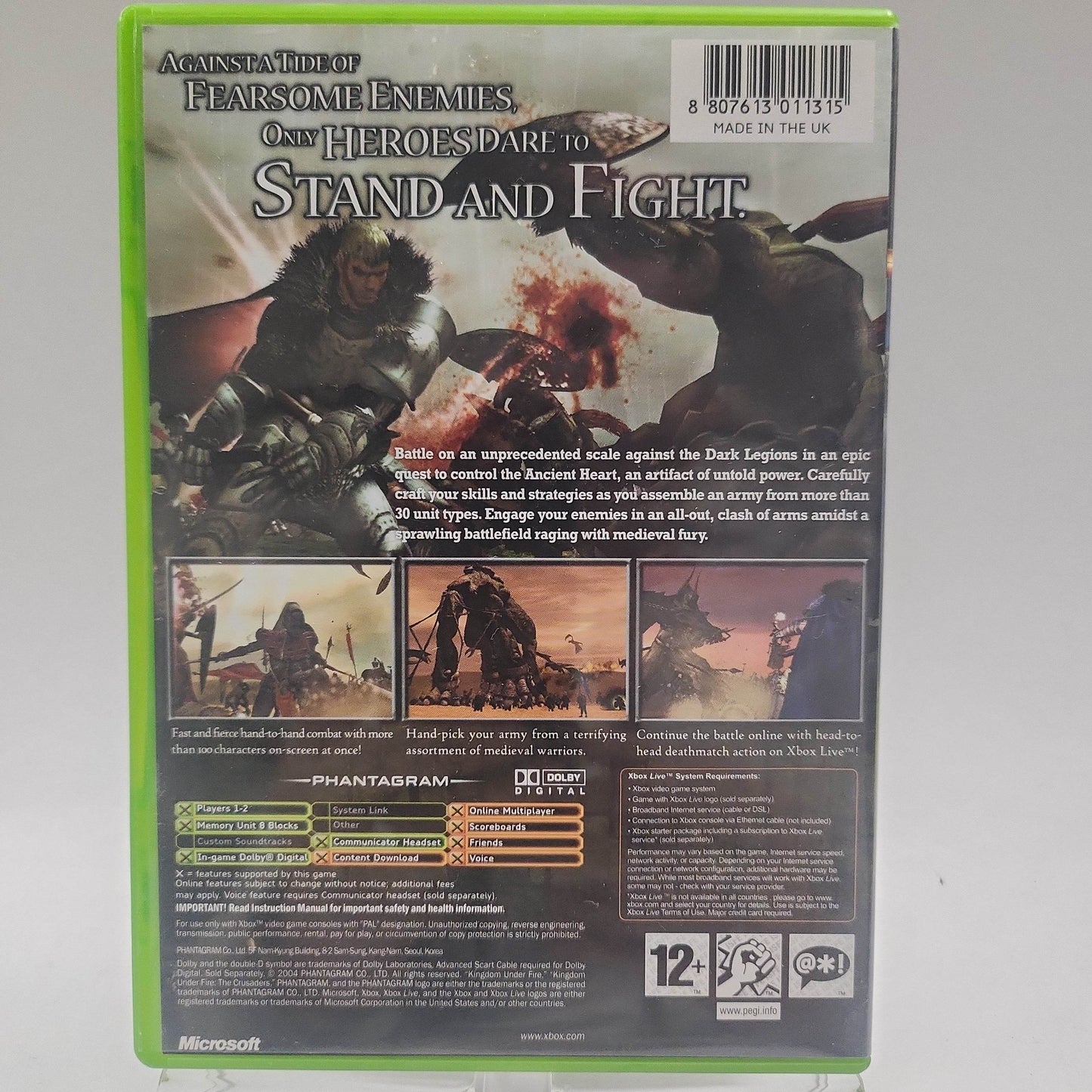 Kingdom under Fire the Crusaders Xbox Original - Feniks Gameshop