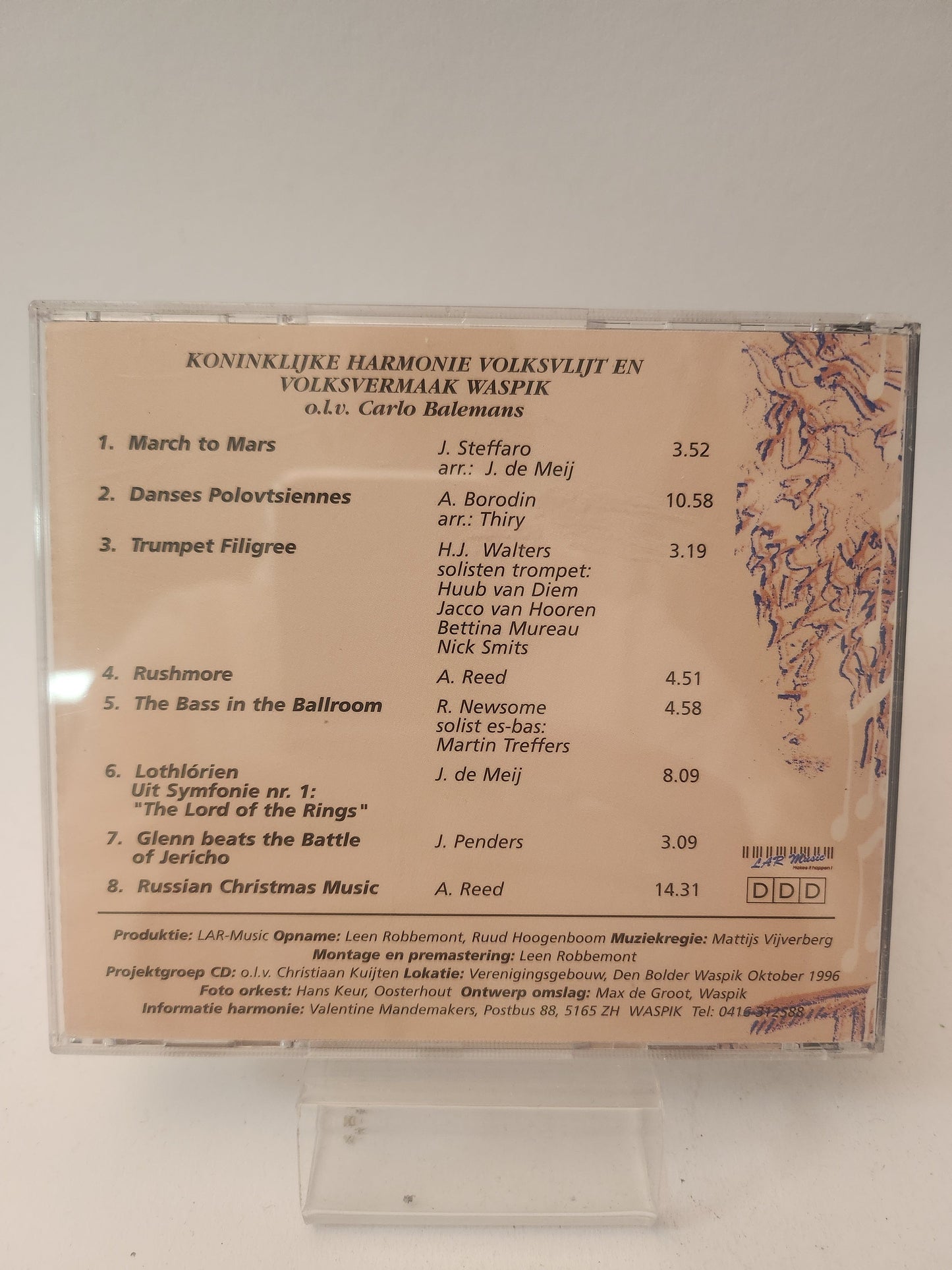 Koninklijke Harmonie Volksvlijt en Volksvermaak Waspik: Danses CD - Cd