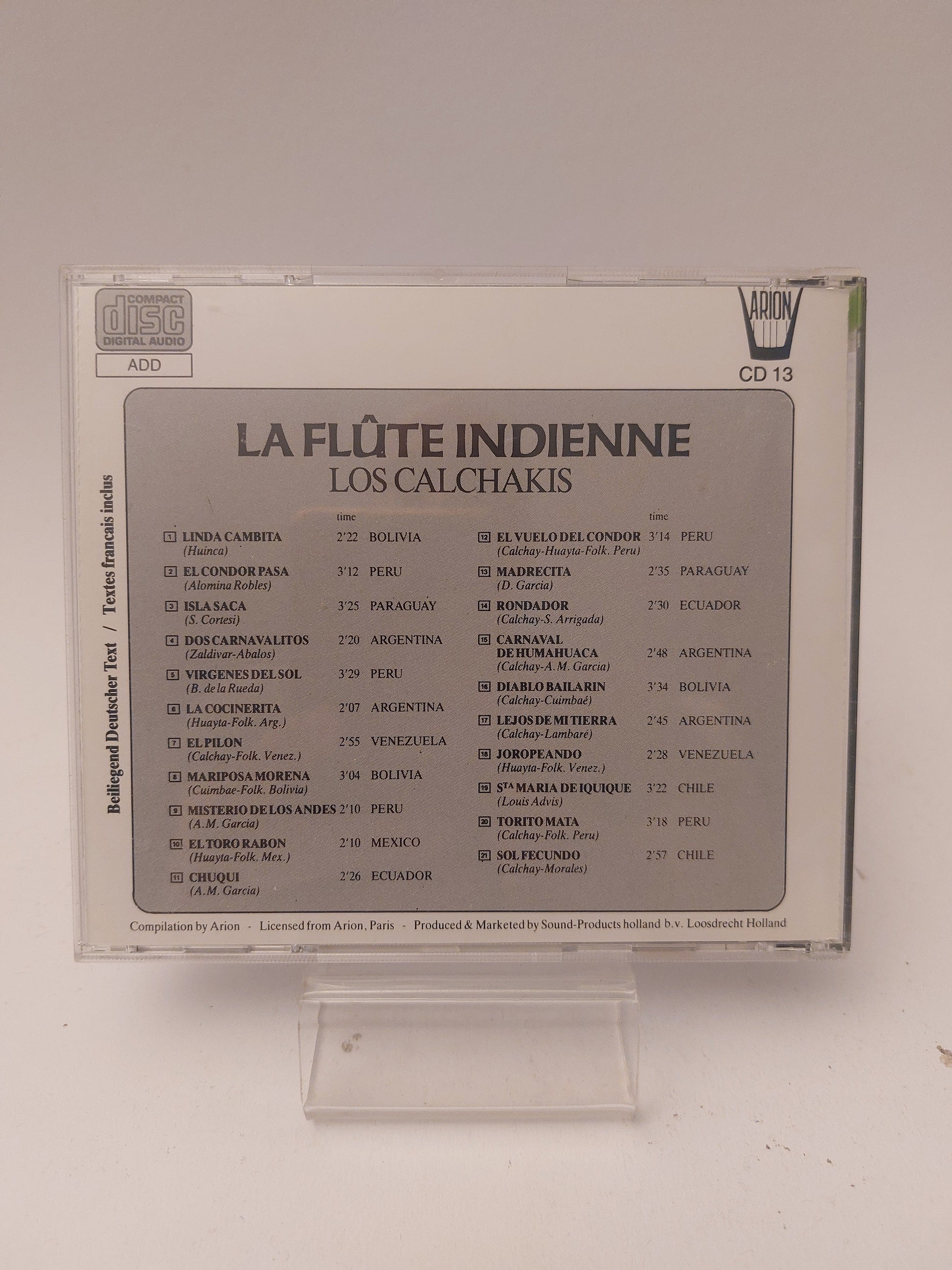 La Flûte Indienne: Los Calchakis CD - Cd