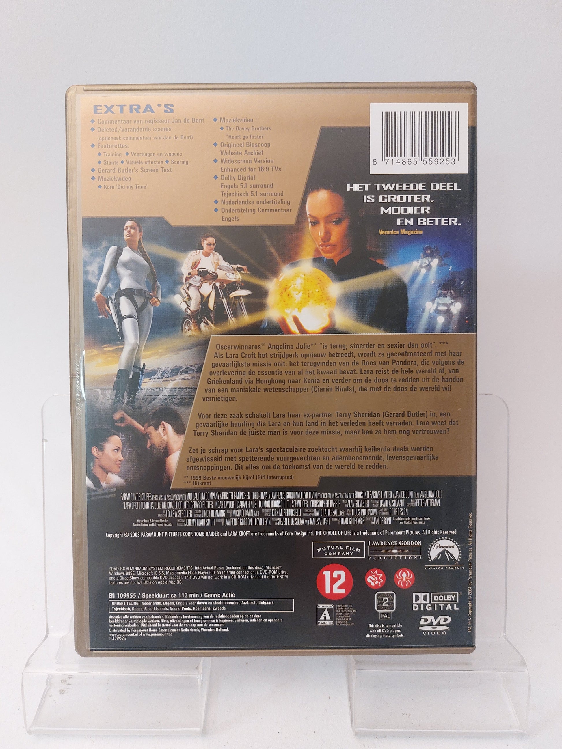 Lara Croft Tomb Raider the Cradle of Life Dvd - Dvd Volwassenen