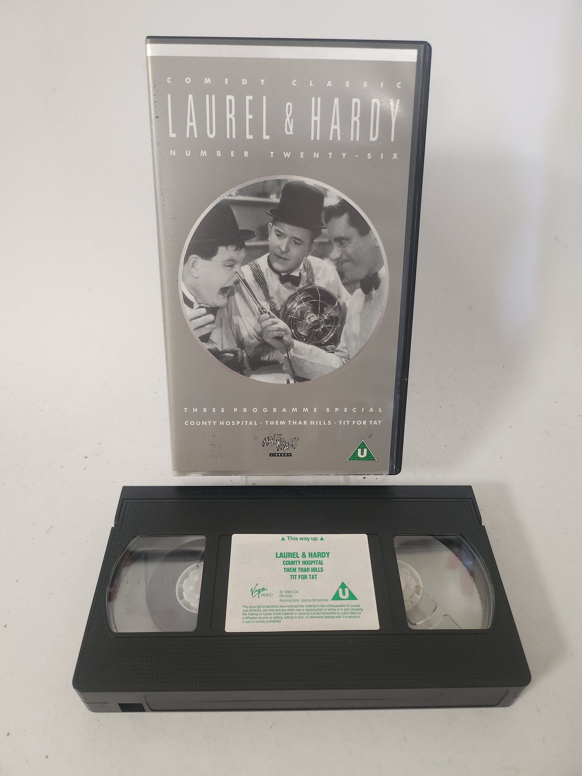 Laurel & Hardy 3 Delen op 1 VHS - VHS Volwassenen
