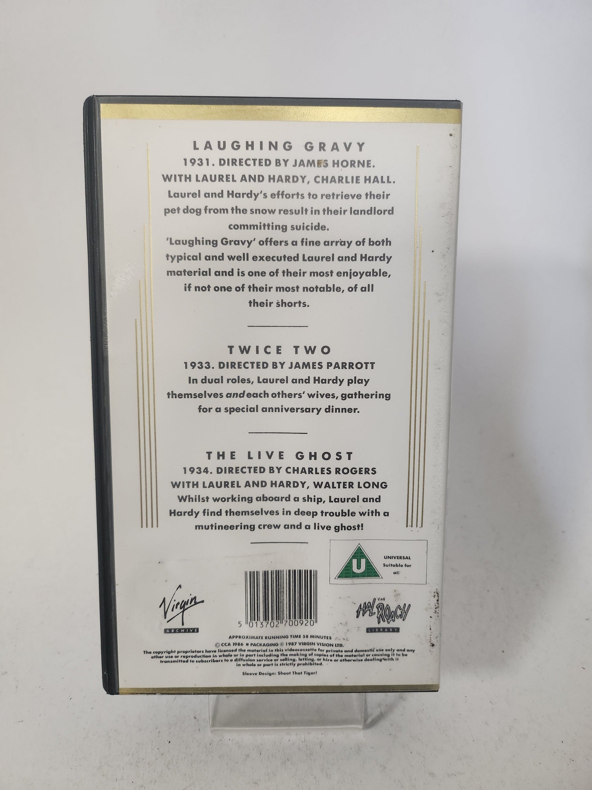 Laurel & Hardy 3 delen op 1 VHS - VHS Volwassenen