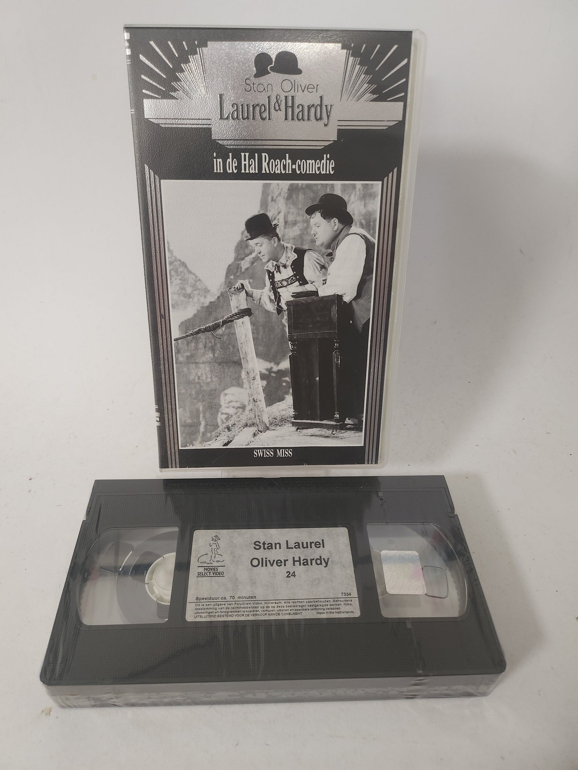 Laurel & Hardy Deel 24 Swiss Miss Geseald VHS - VHS Volwassenen