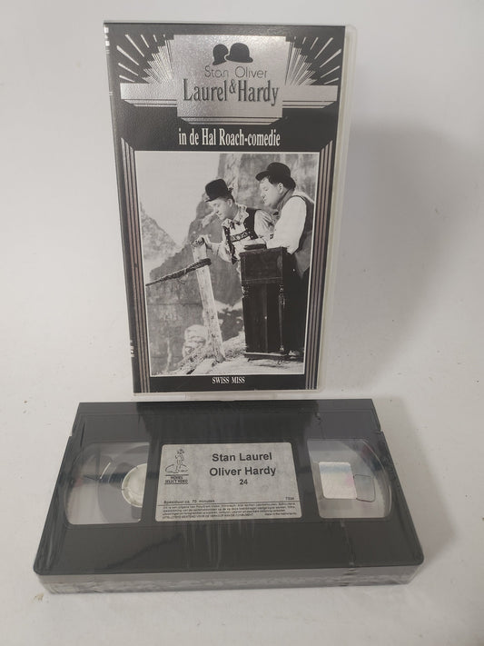 Laurel & Hardy Deel 24 Swiss Miss Geseald VHS - VHS Volwassenen