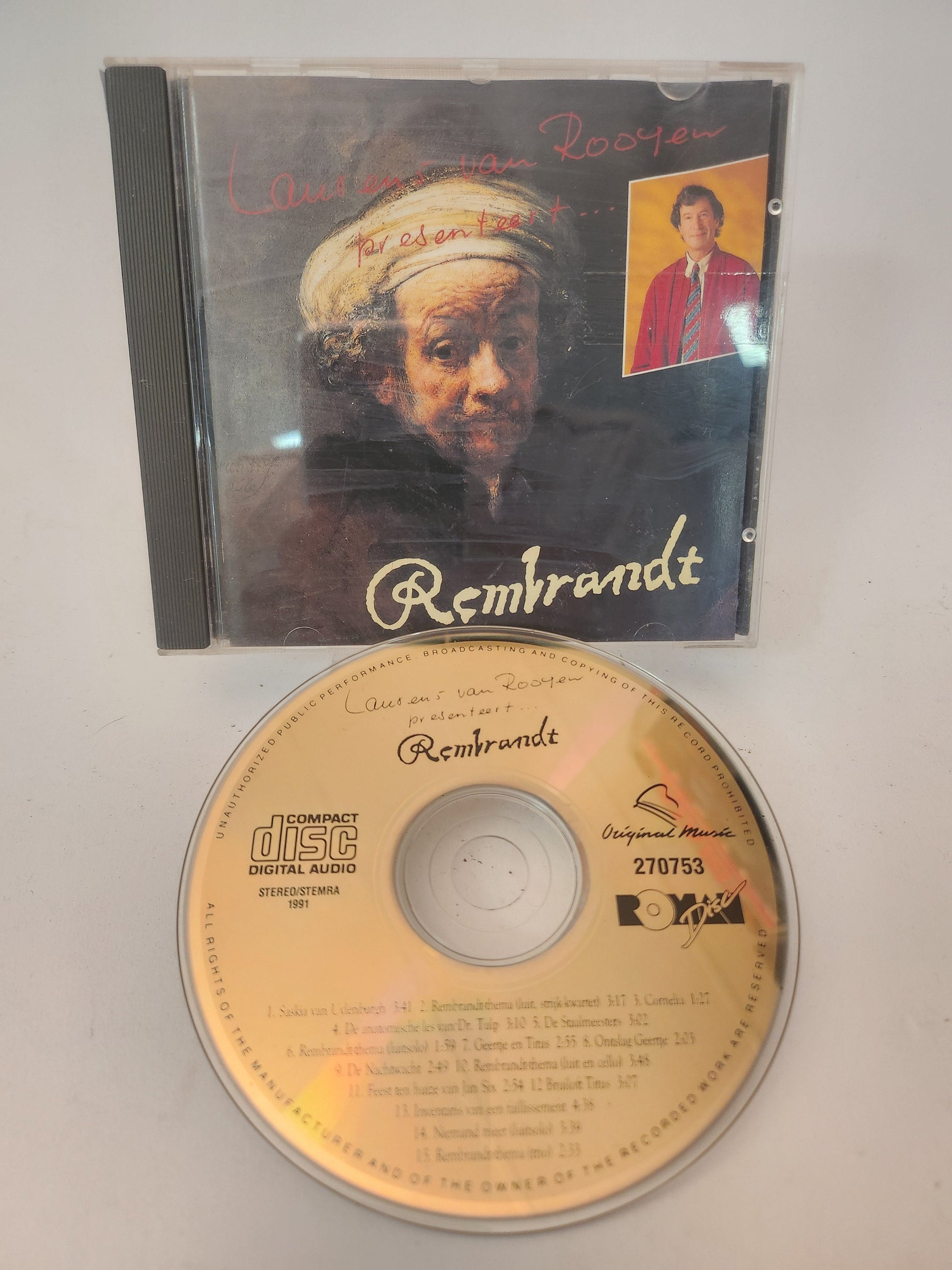 Laurens van Rooyen presenteert Rembrandt CD - Cd