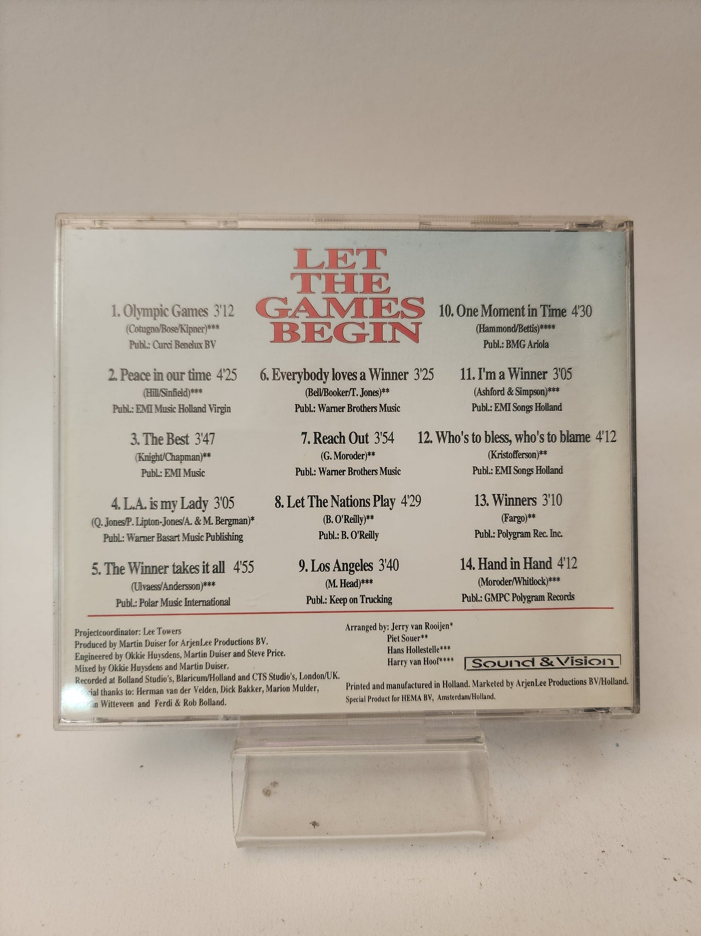 Lee Towers: Let the Games Begin CD - Cd