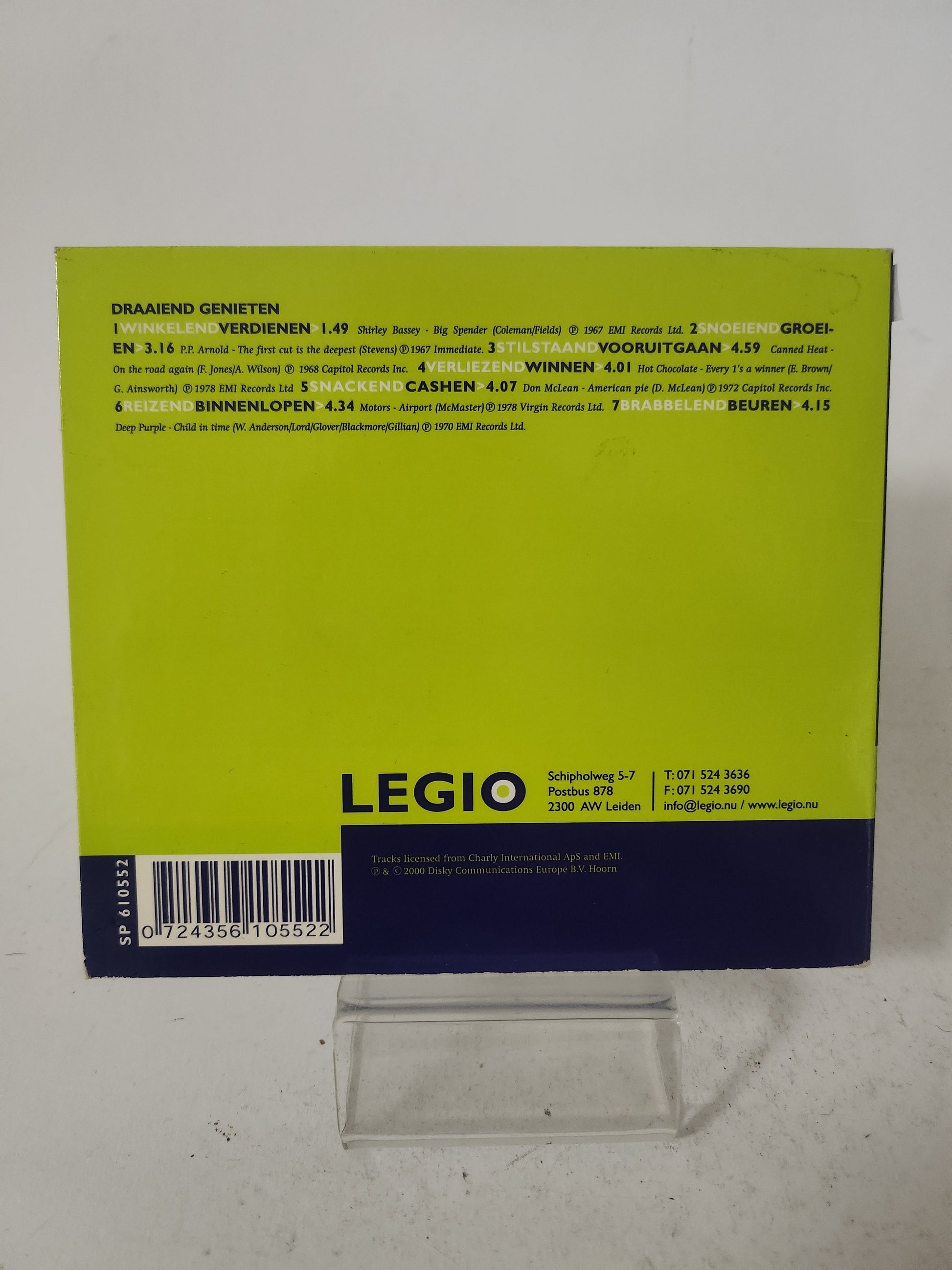 Legio Draaiend: Draaiend Genieten CD - Cd