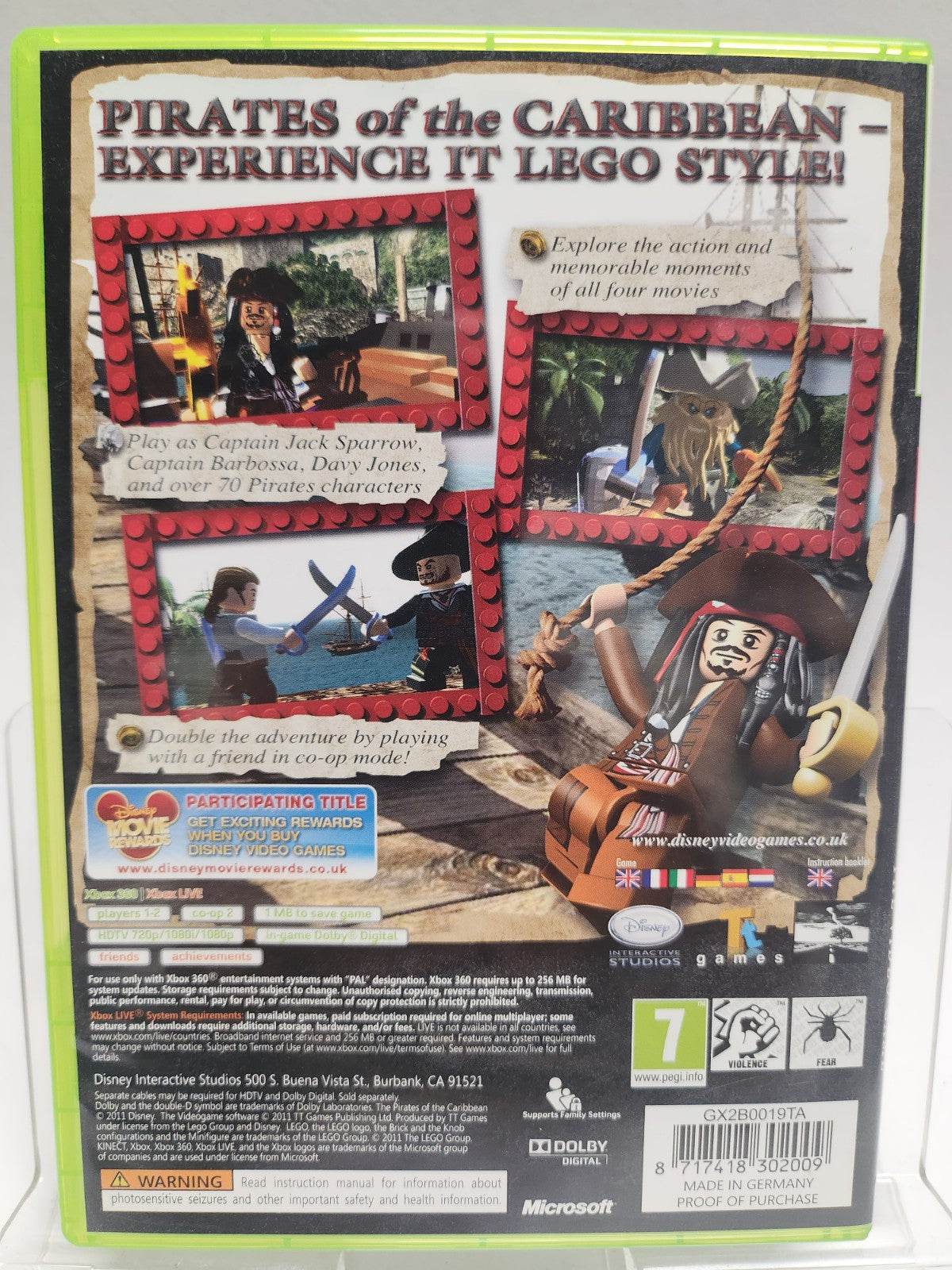 LEGO Disney Pirates of the Caribbean the Videogame Xbox 360 - Feniks Gameshop