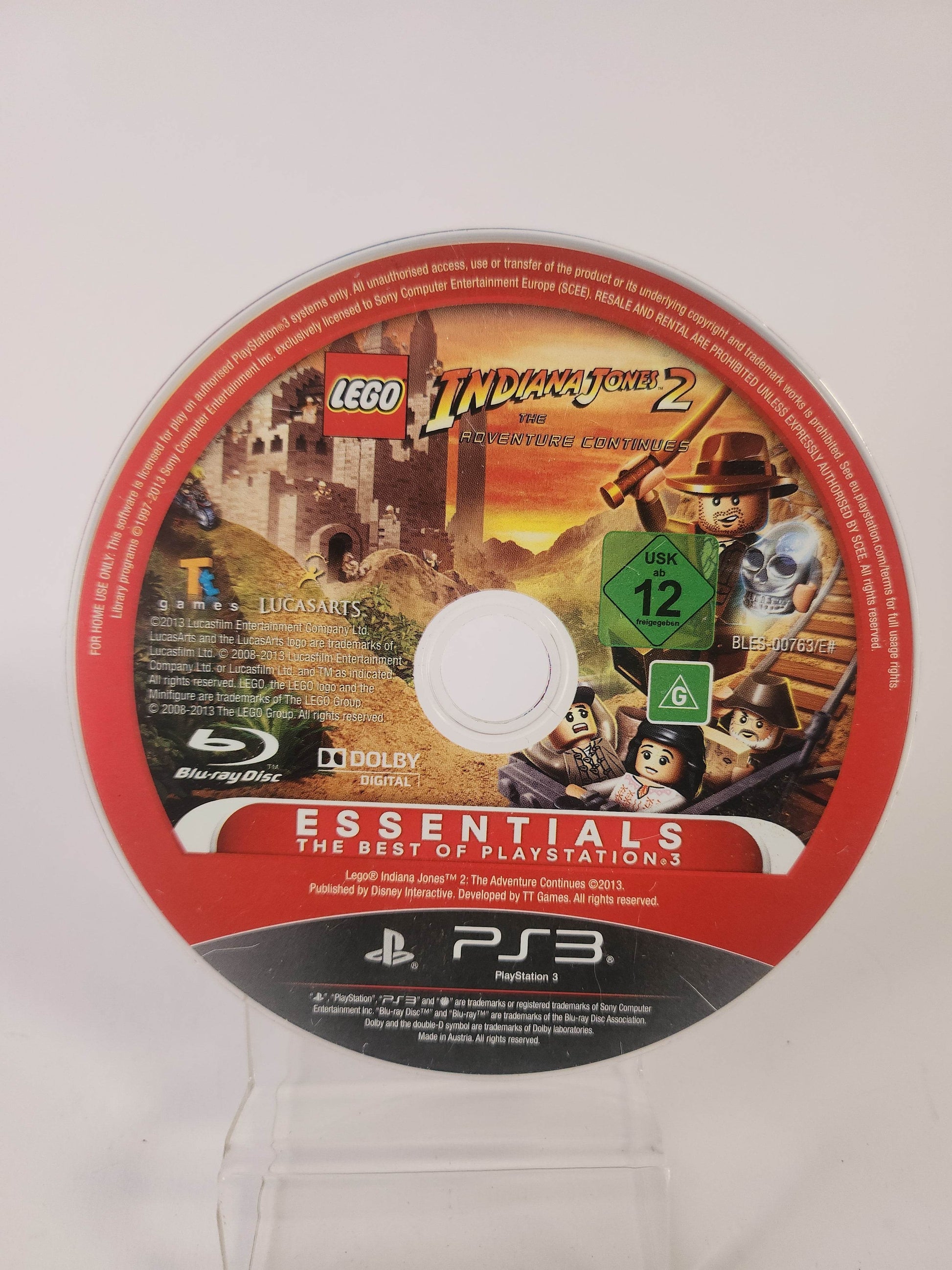 Lego Indiana Jones 2 the Adventure Continues Essentials (Disc Only) PlayStation 3 - Feniks Gameshop
