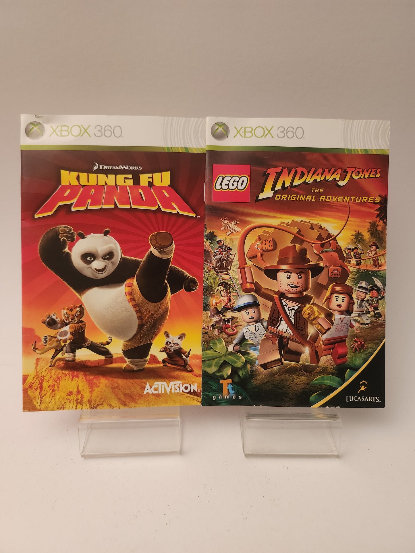 LEGO Indiana Jones Original Adventures + Kung Fu Panda - Xbox 360 Games