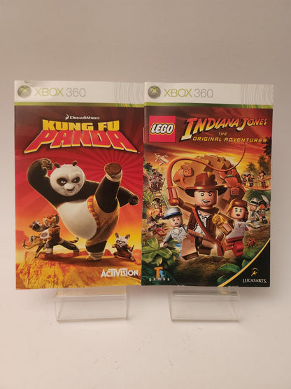 LEGO Indiana Jones Original Adventures + Kung Fu Panda - Xbox 360 Games
