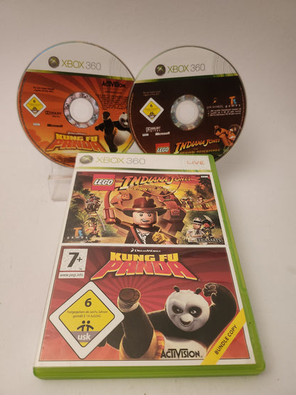 LEGO Indiana Jones Original Adventures + Kung Fu Panda - Xbox 360 Games