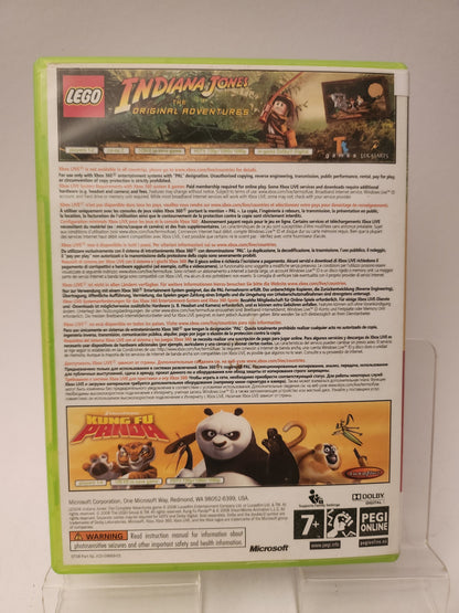 LEGO Indiana Jones Original Adventures + Kung Fu Panda - Xbox 360 Games