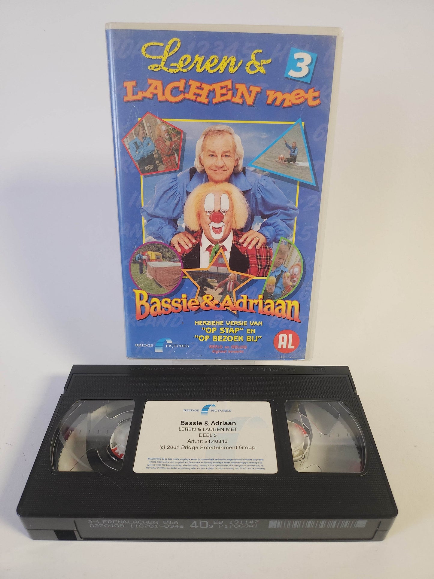 Leren & Lachen 3 met Bassie & Adriaan VHS - Feniks Gameshop
