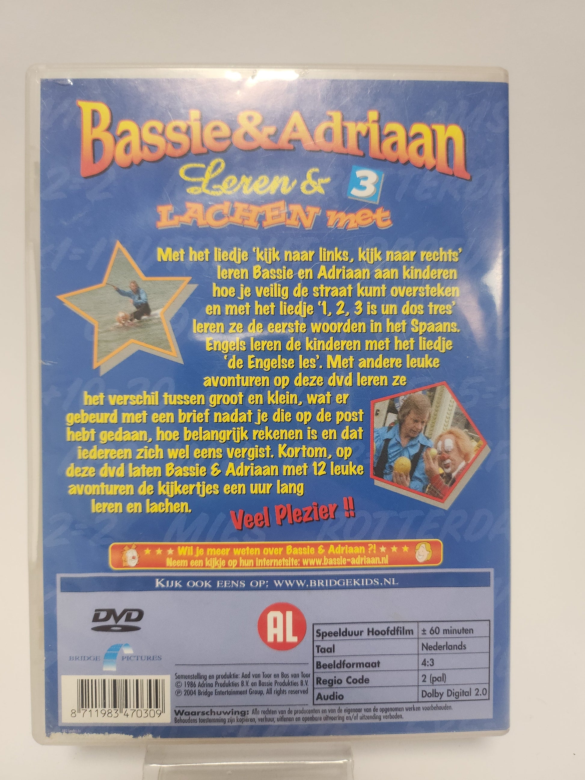 Leren & Lachen met Bassie & Adriaan 3 DVD Kids - Dvd kids