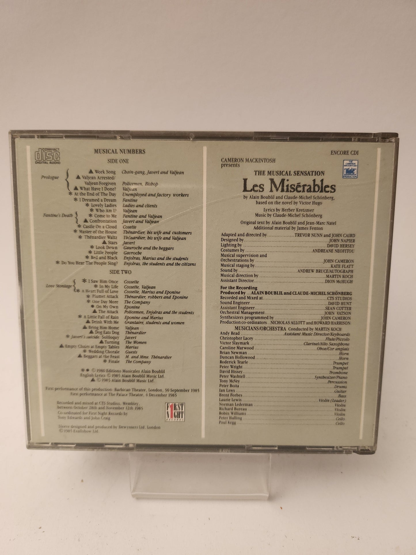 Les Misérables CD - Cd
