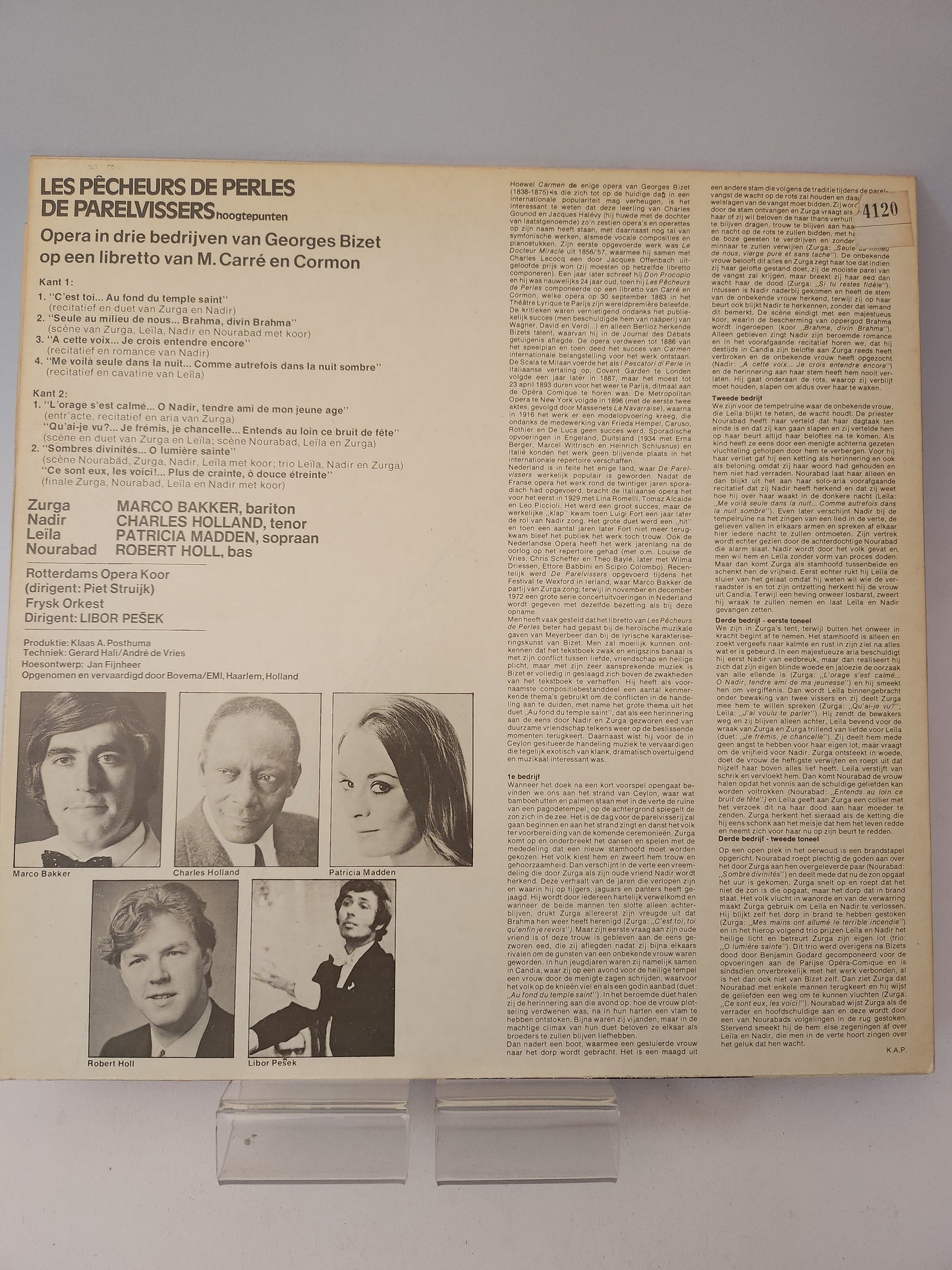 Les Pecheurs des Perles: de Parelvissers LP Vinyl - Lp Vinyl