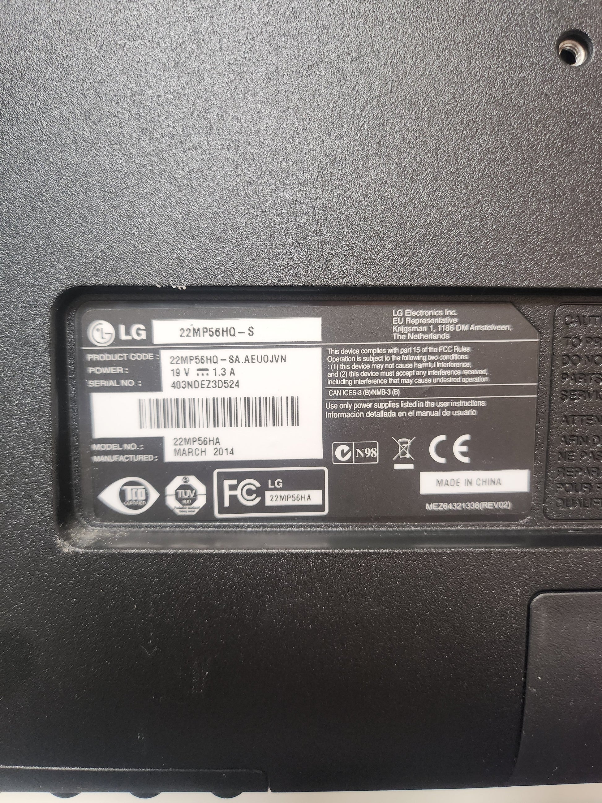 LG 22MP56HQ-S Monitor 21,5 Inch PC Beeldscherm - PC Beeldscherm