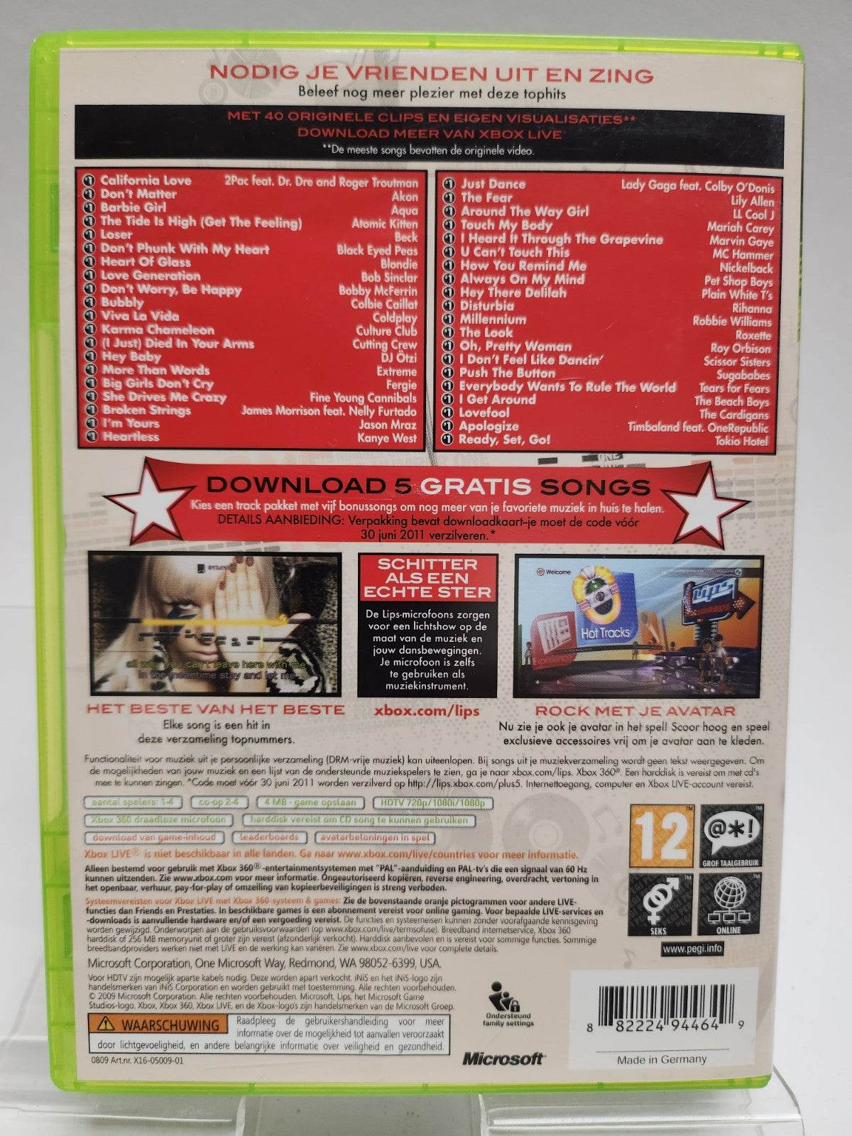 Lips Nummer 1 Hits Xbox 360 - Feniks Gameshop