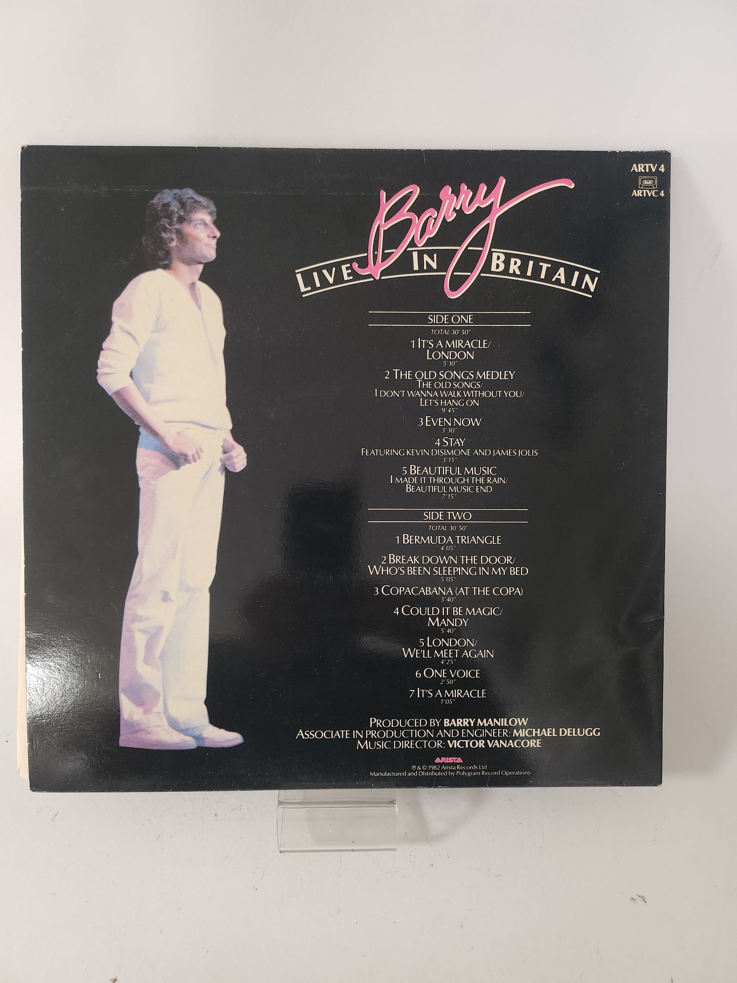 Live in Britain: Barry Manilow LP Vinyl - Lp Vinyl