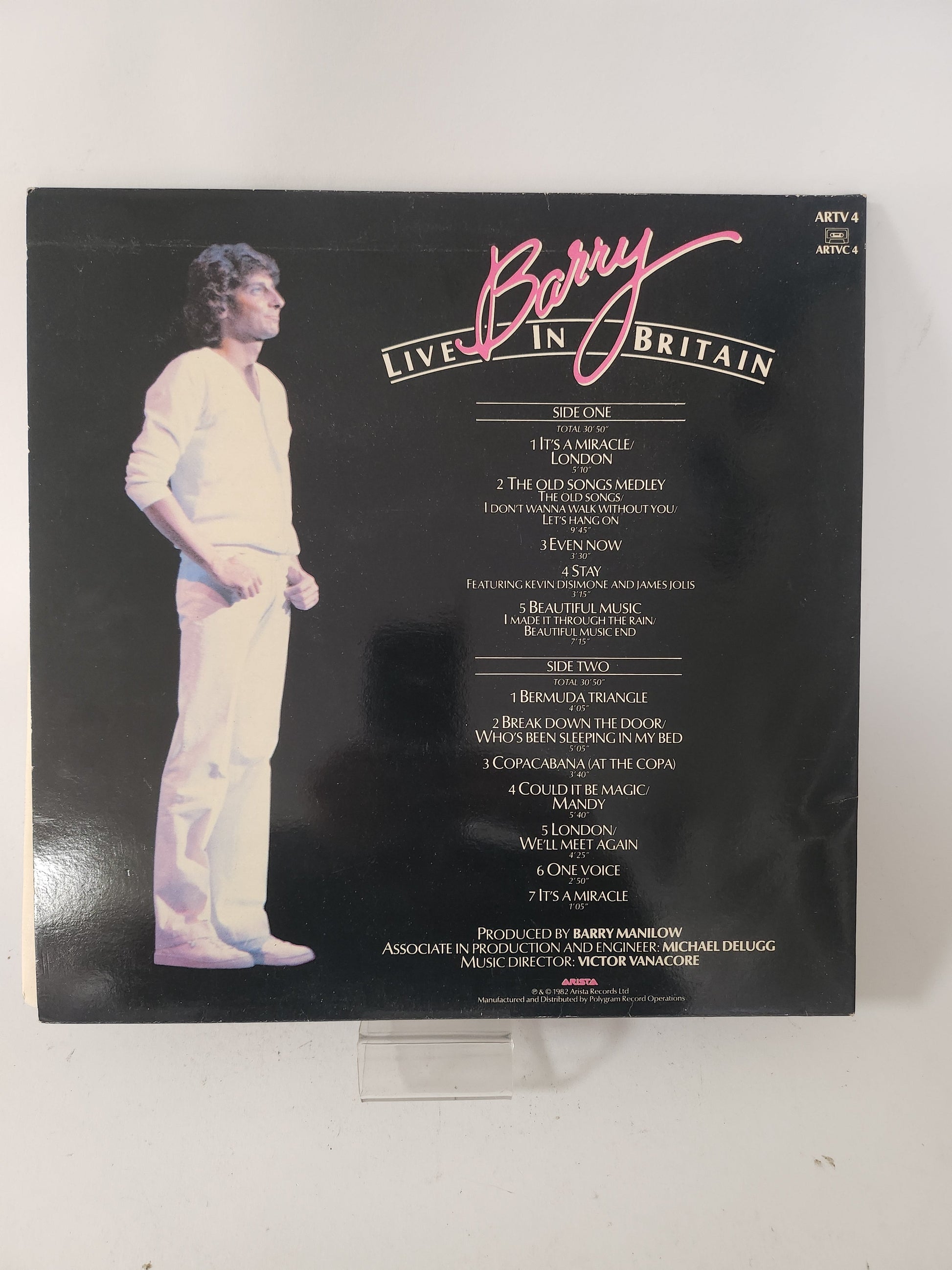 Live in Britain: Barry Manilow LP Vinyl - Lp Vinyl